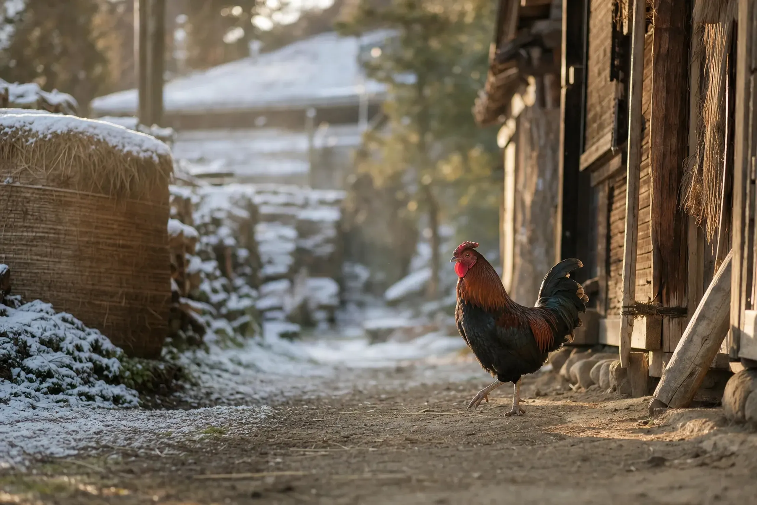 The chicken has the better story. The Hinai-dori, a native