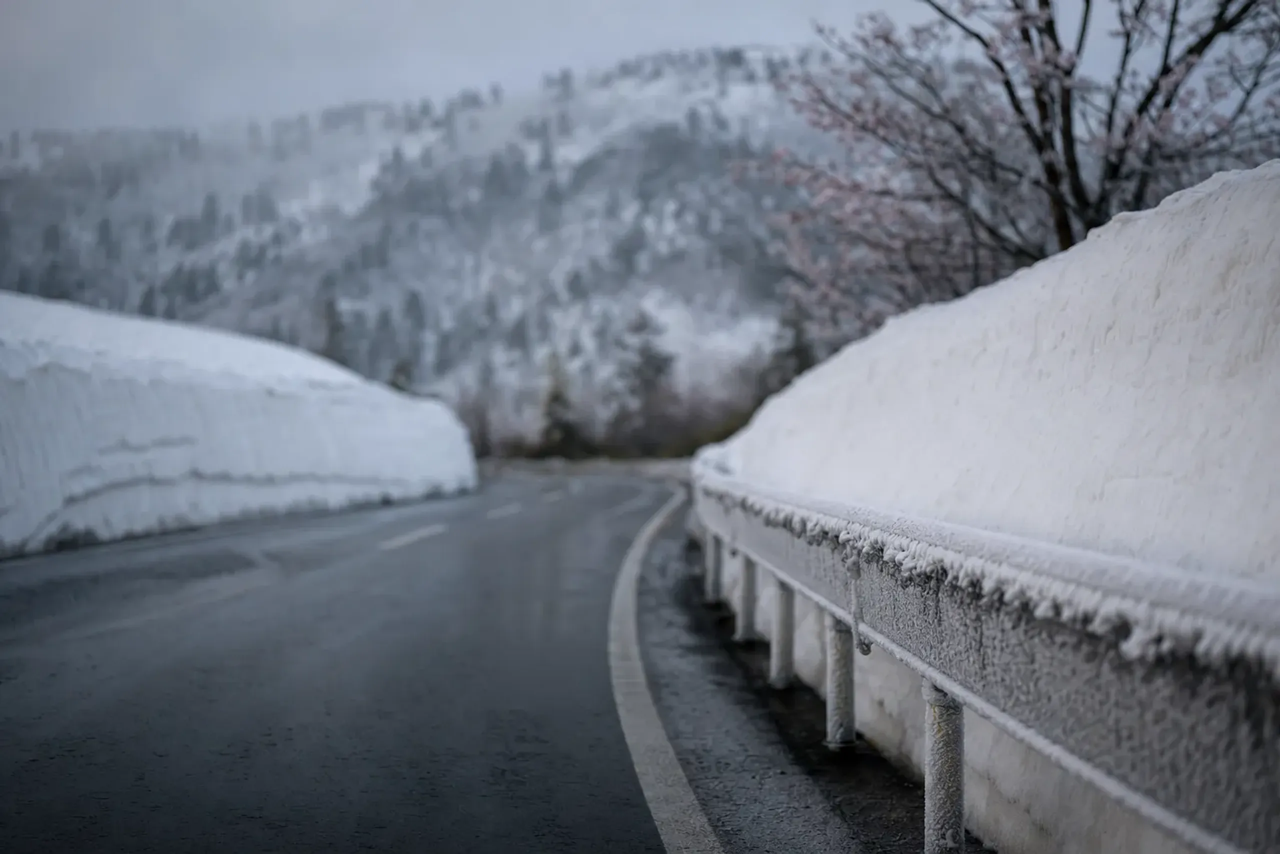Even after the road reopens, the pass can ice over