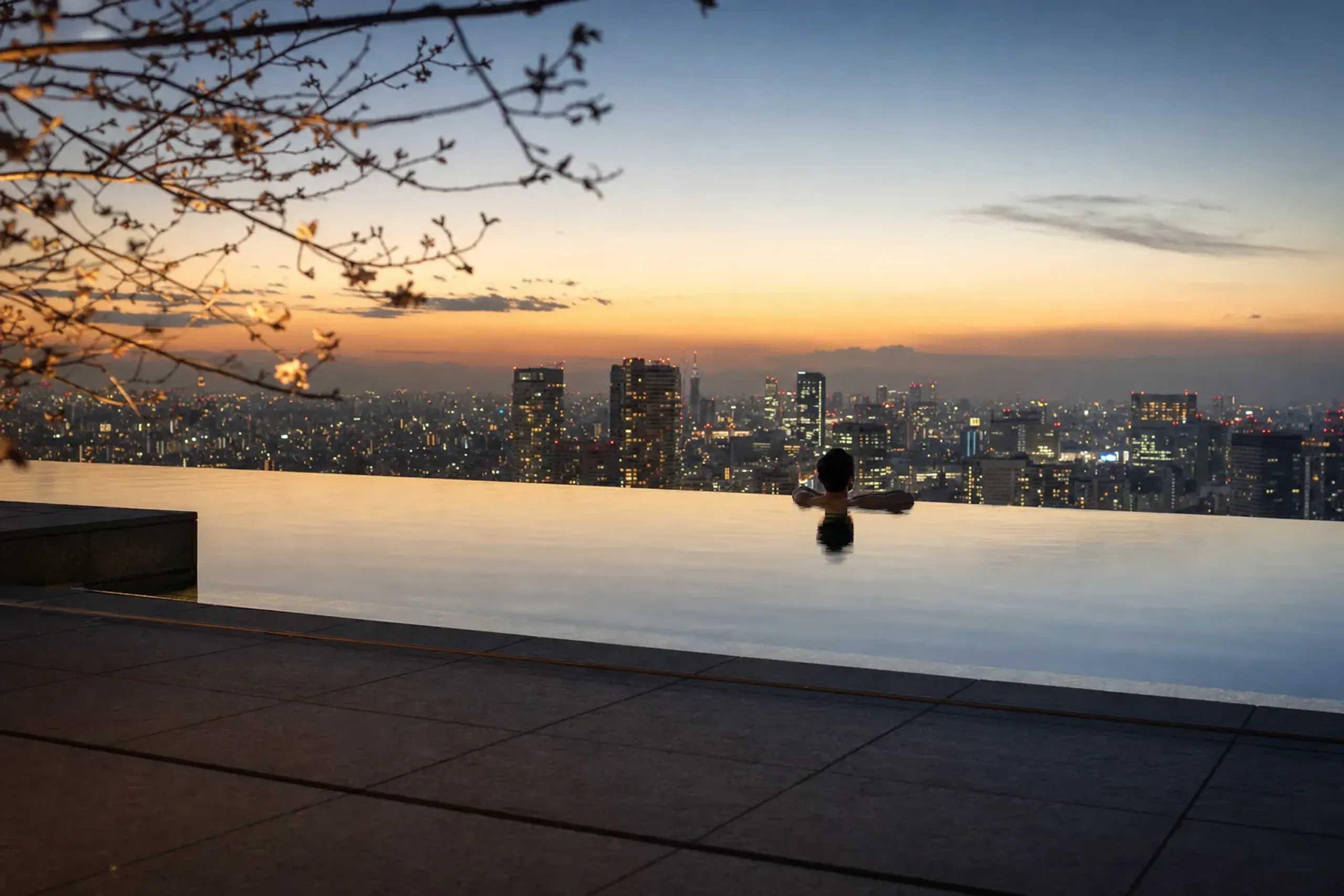 Take the elevator up. Spend 45 minutes at the pool