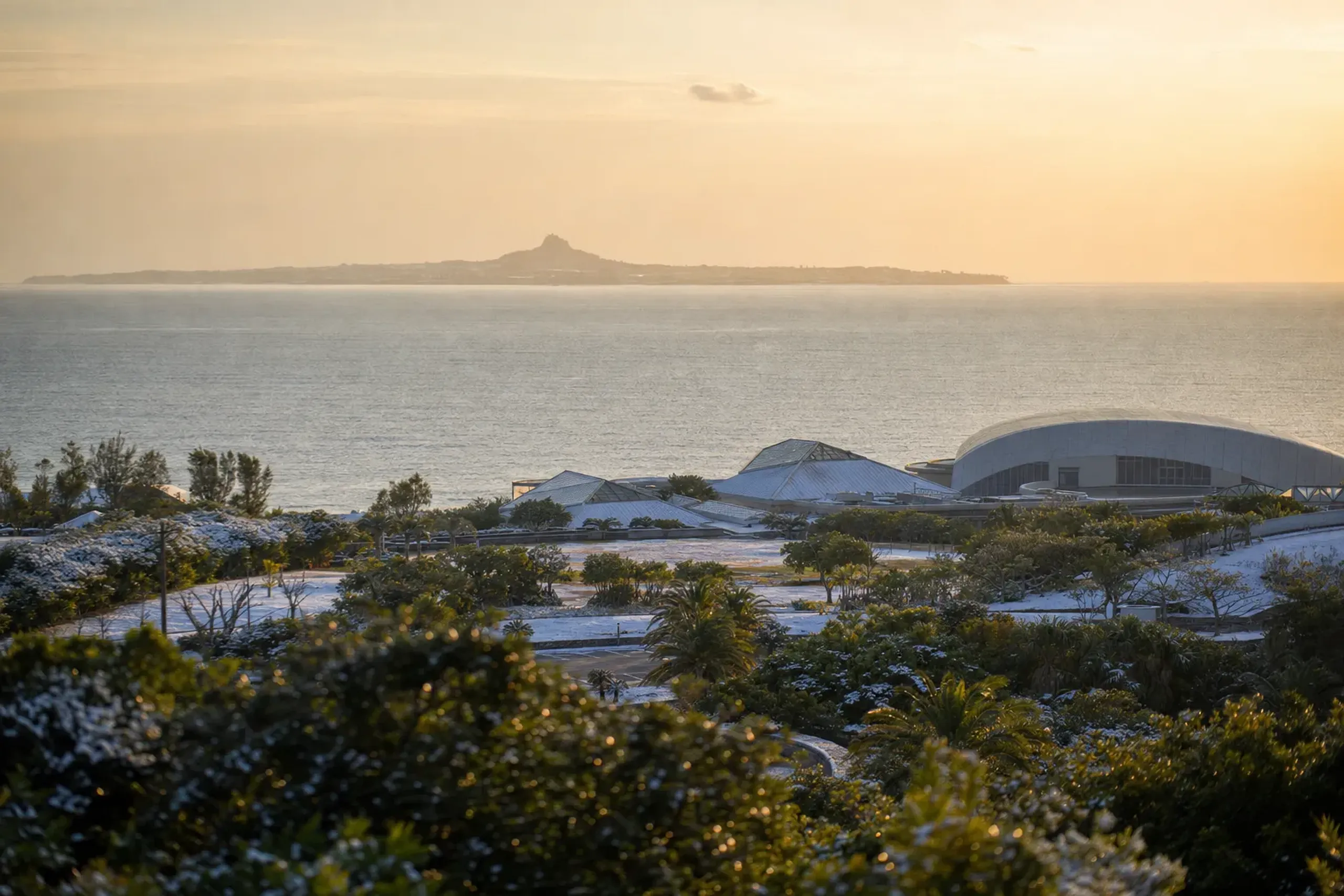 The Ocean Expo Park grounds on the Motobu peninsula on the northwest coast of Okinawa's main island