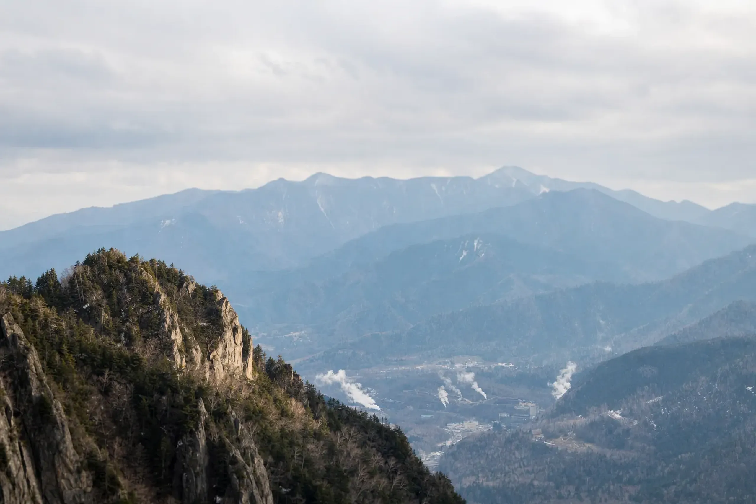 The park's second face sits above Sounkyo Onsen, in the