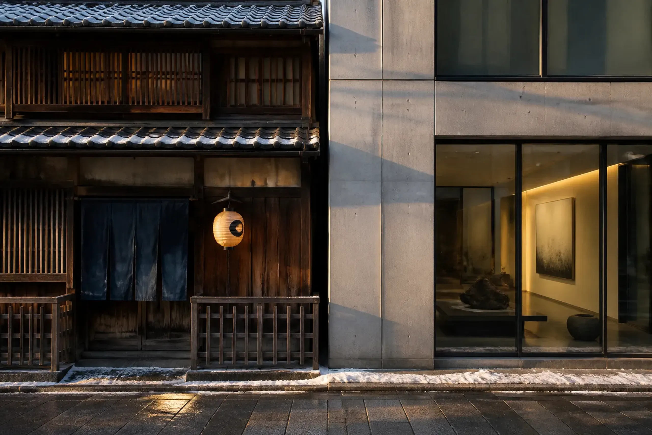 Kyoto is dense in traditional stock and in modern work