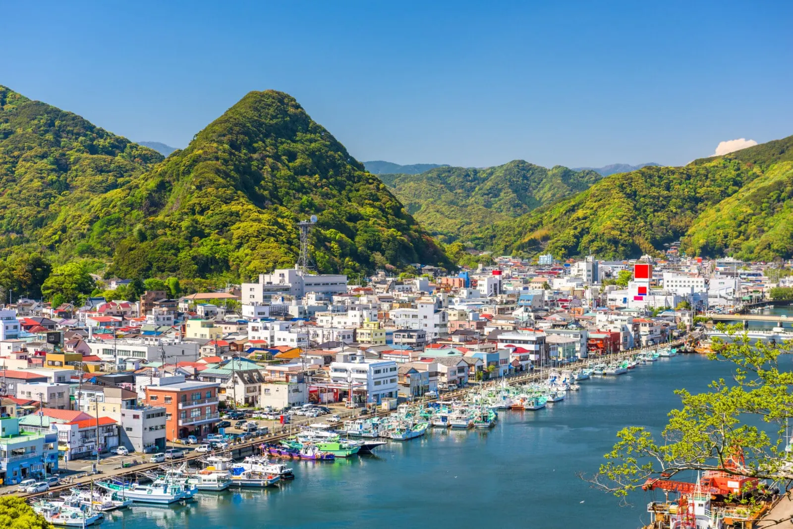 Shimoda town skyline