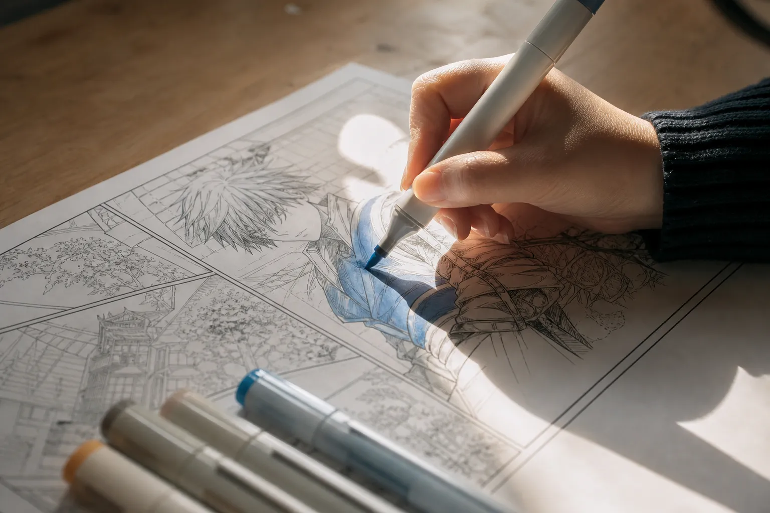 girl-s-hand-drawing-anime-manga-sketch-with-alcoho-2022-11-15-14-03-55-utc