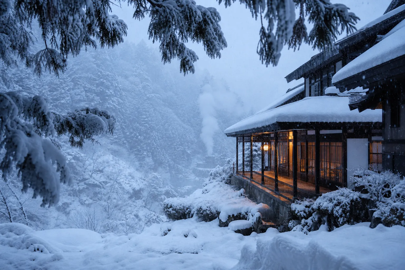amazing snow weather in japan with JRS