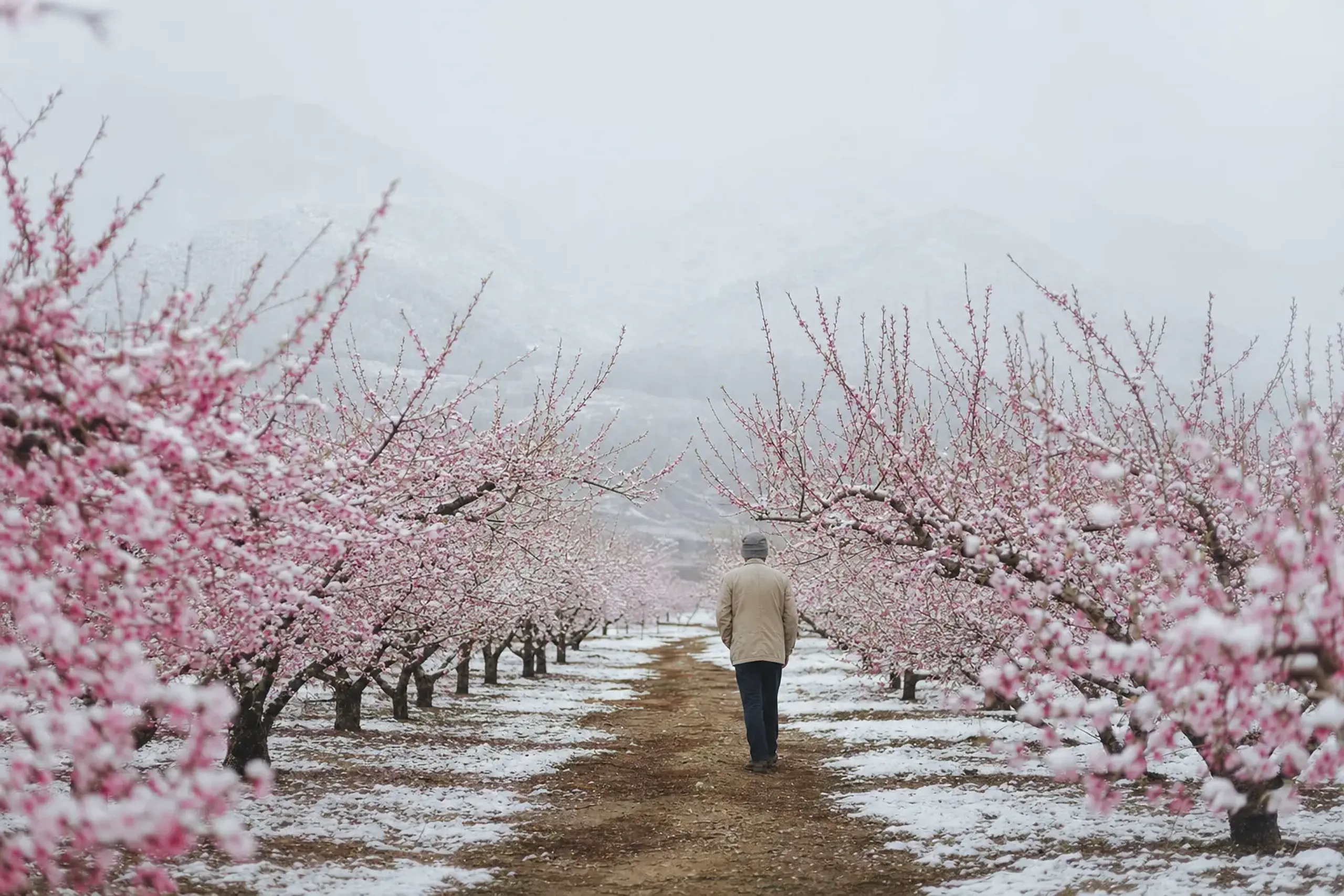 Misaka's orchards are open to visitors, who can walk among