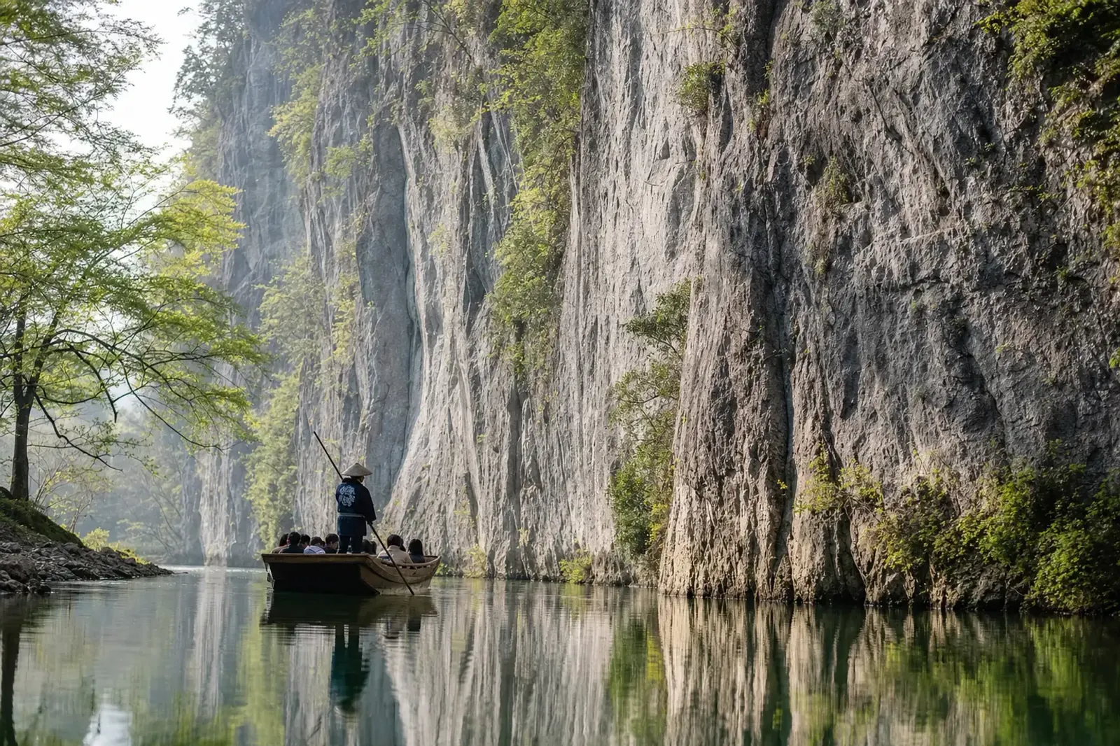 Geibikei was named for Shishigahana, a rock formation said t
