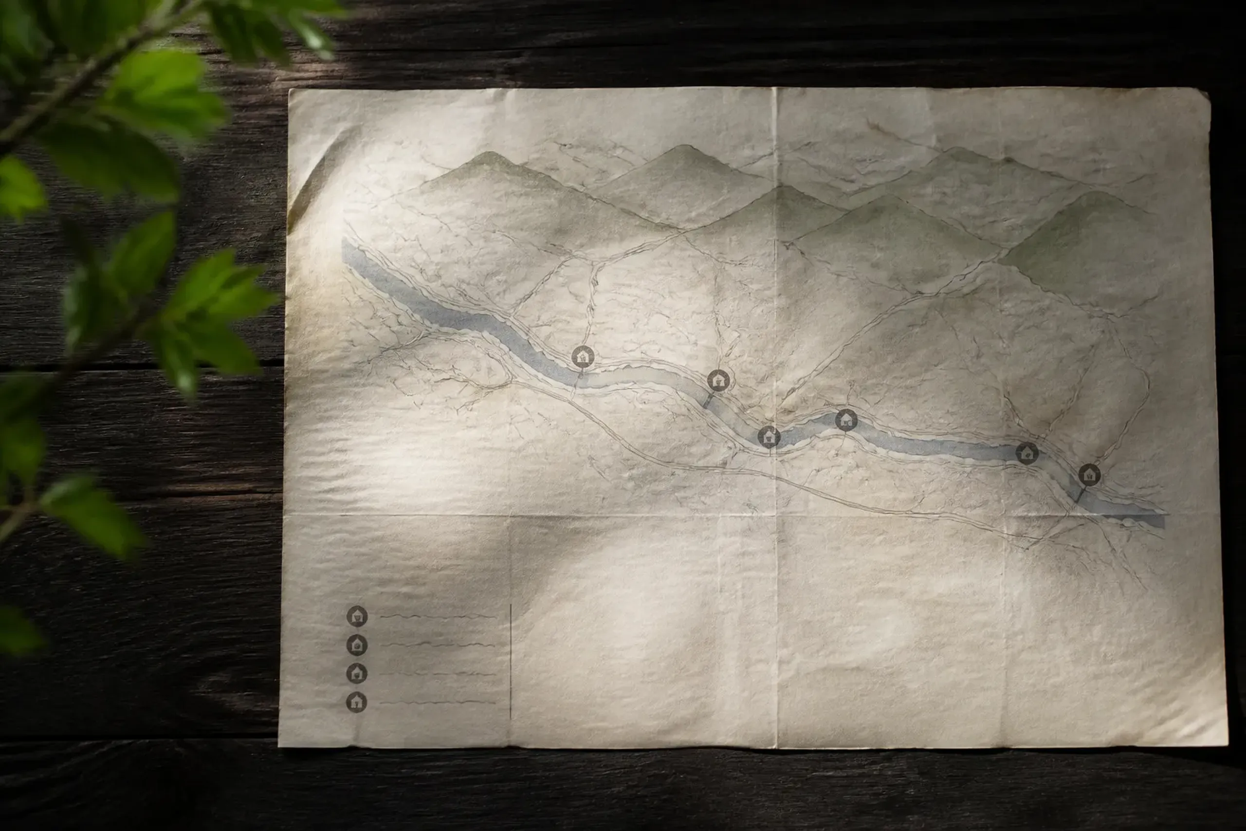 The legend is short and it explains the map. The