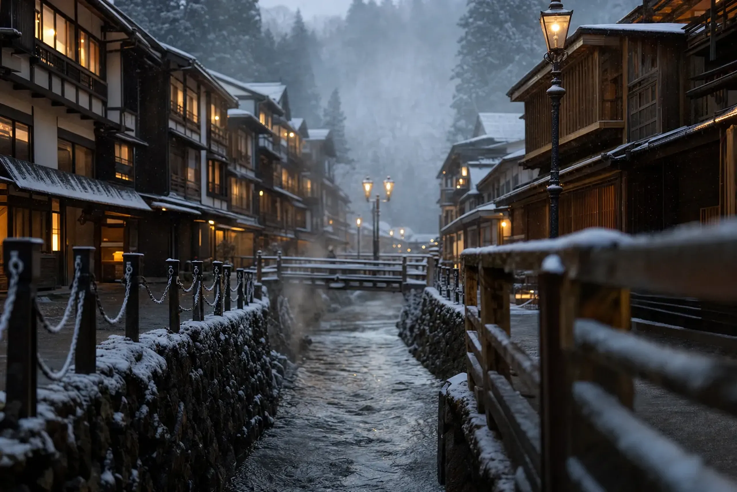 It also preserves the atmosphere that makes Ginzan famous. W