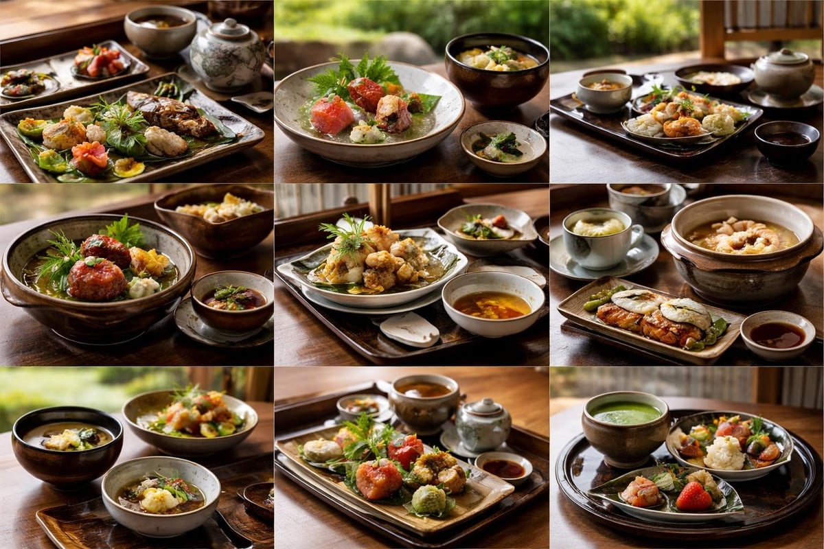 Kaiseki dining progression