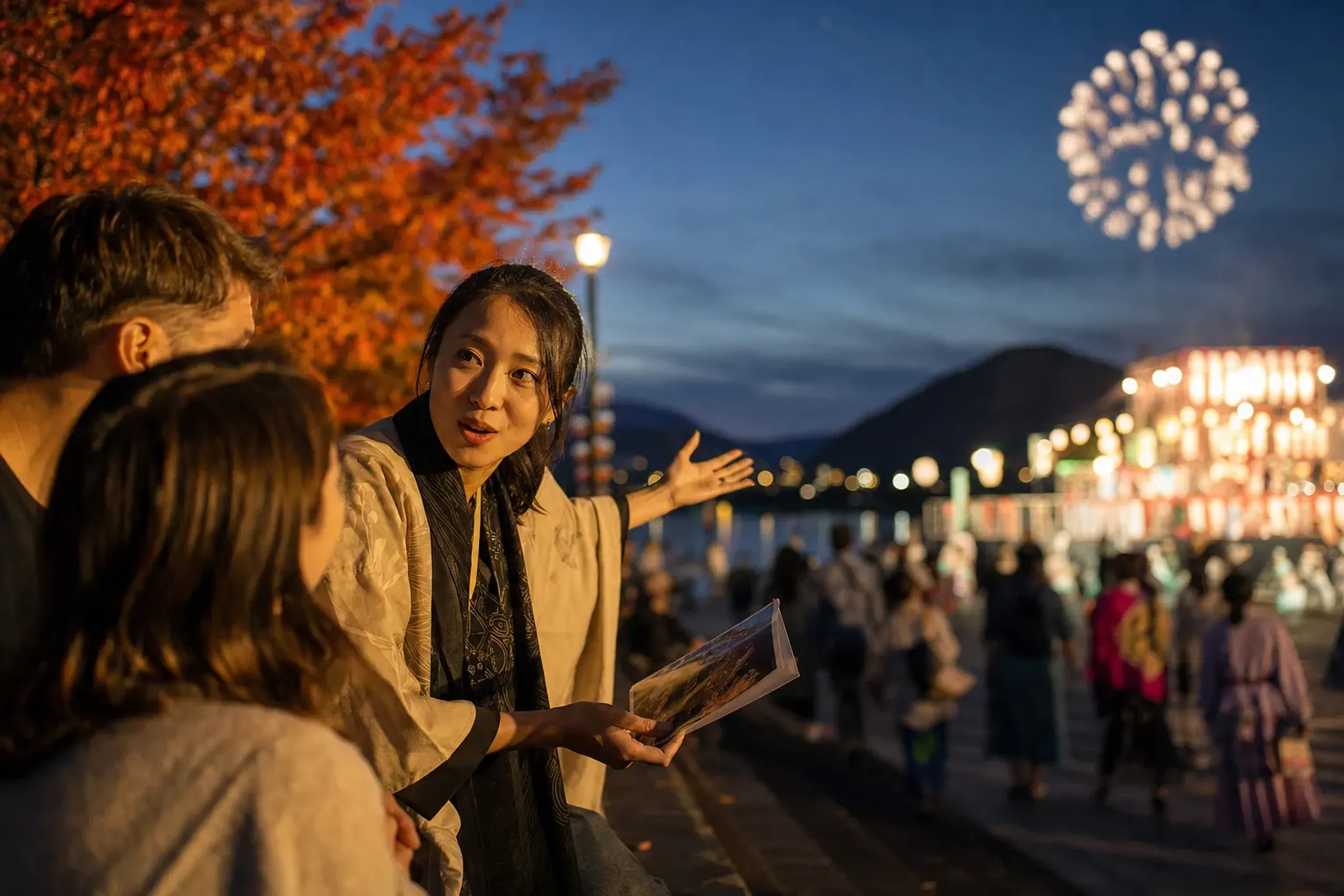 An English-speaking cultural interpreter who explains the pa