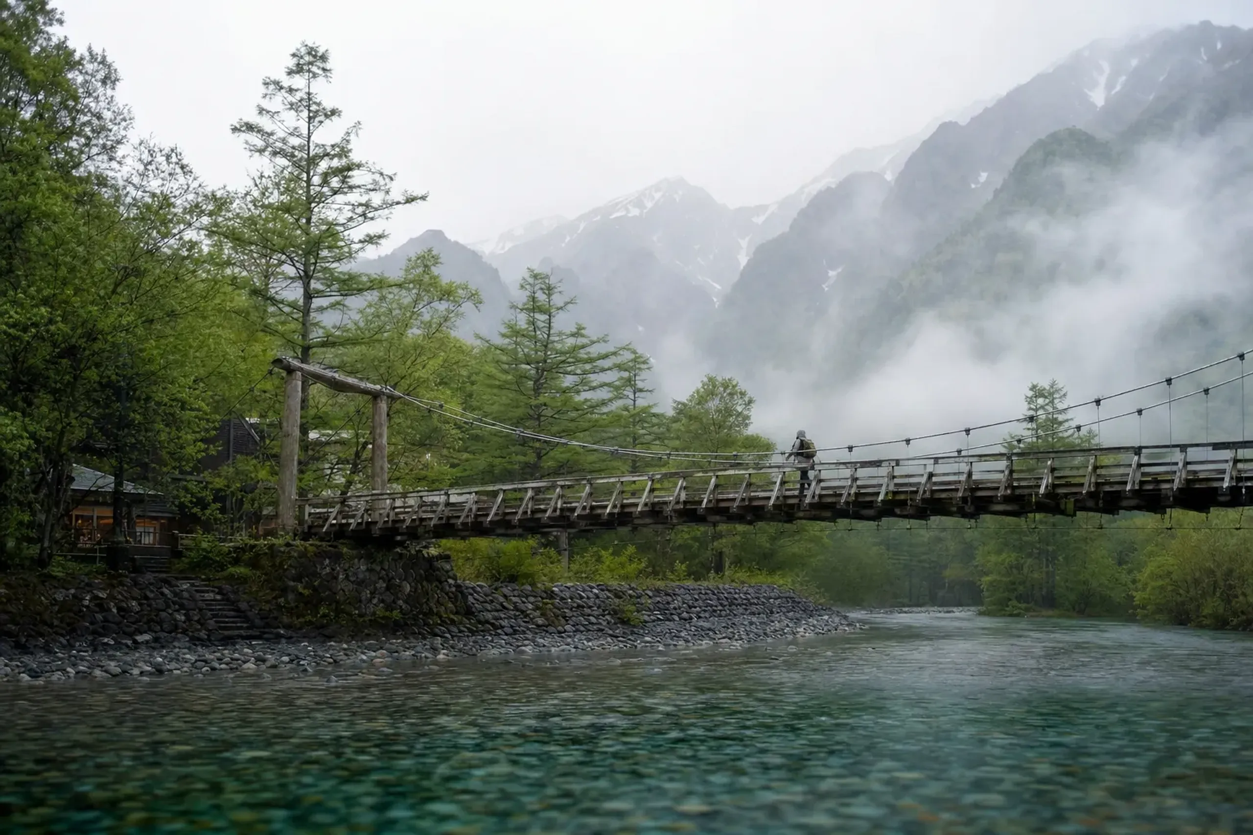 Kamikochi is a well-known base for walks in the Japanese