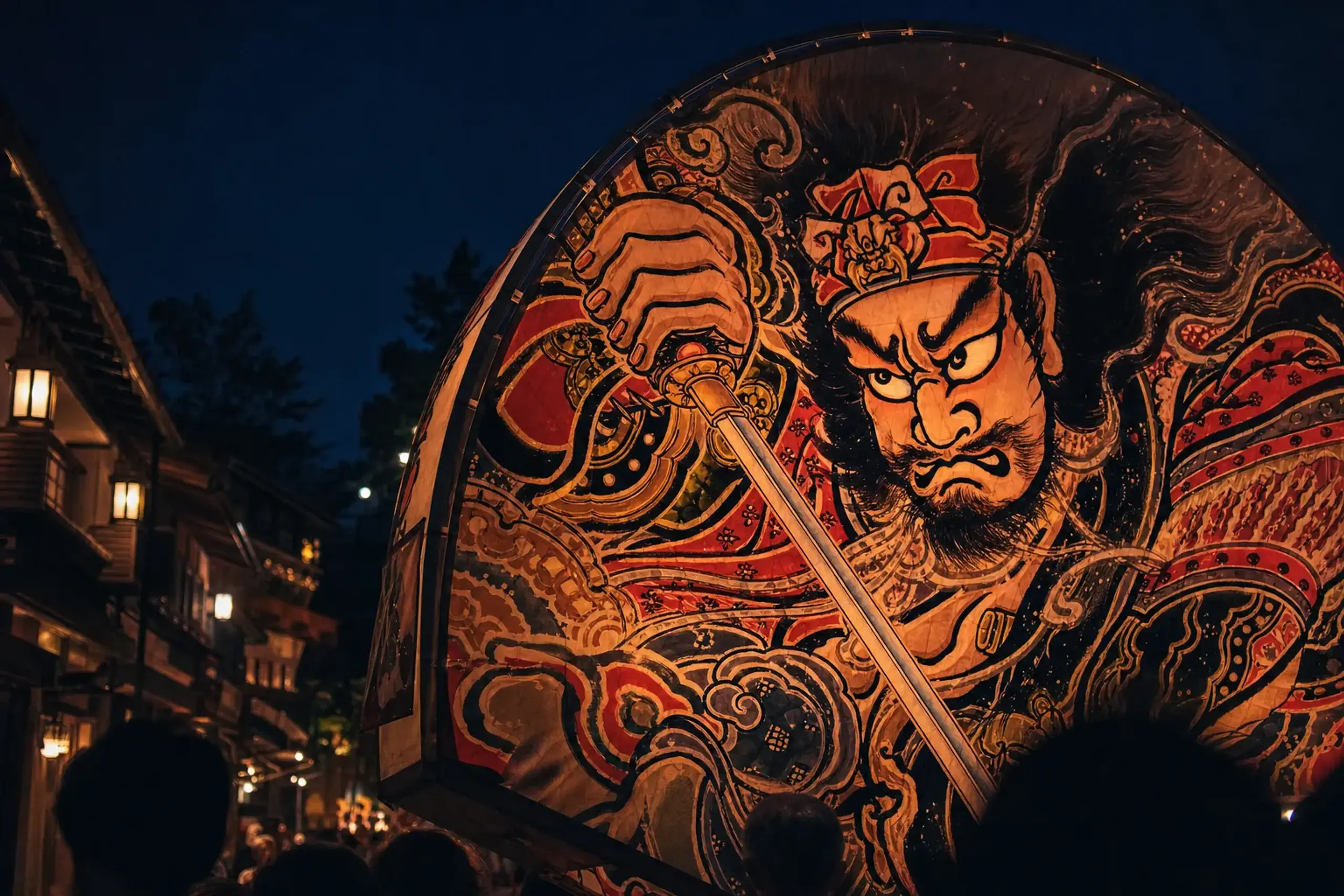 The front painting tends to show historical figures and bold