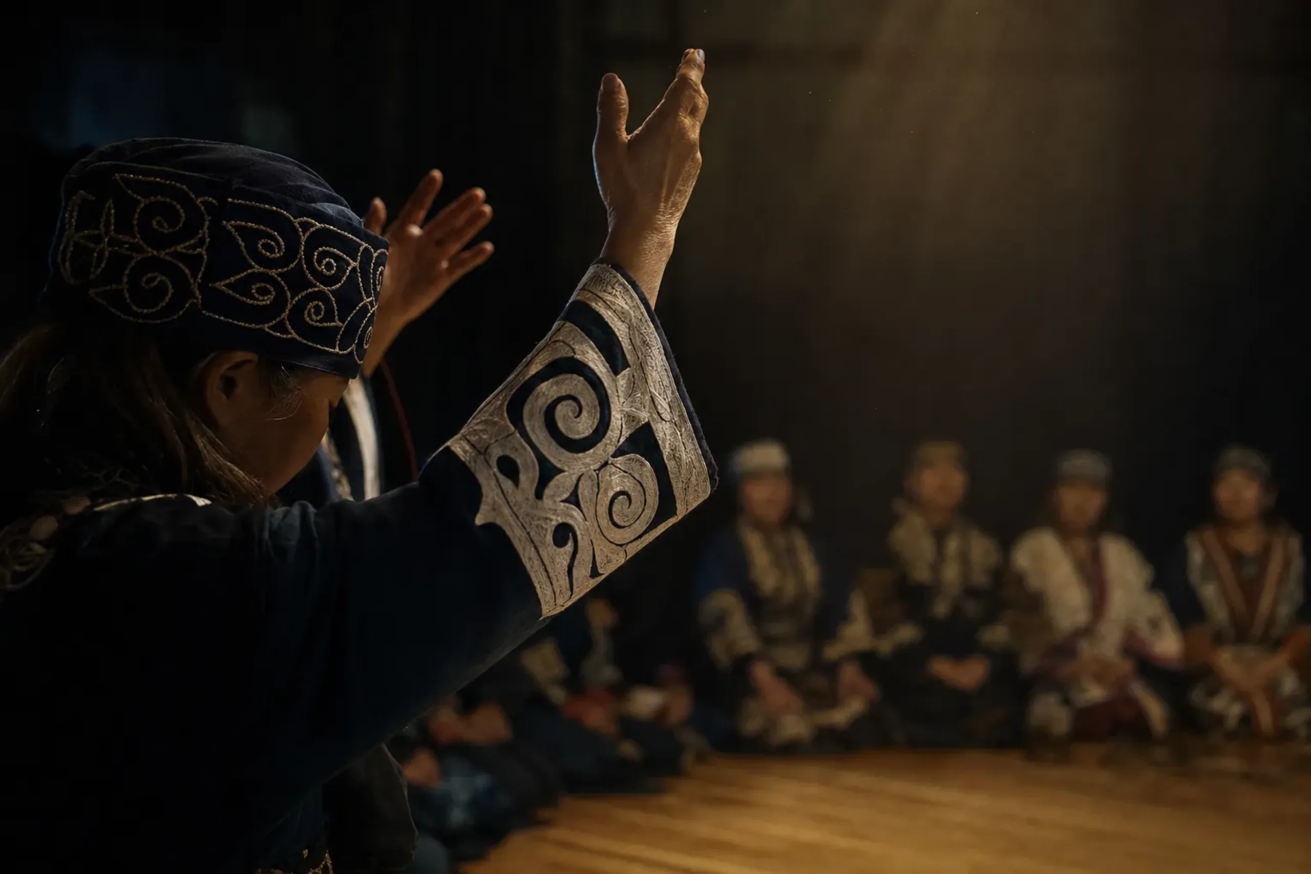 Upopoy's traditional performing-arts program can include Ain