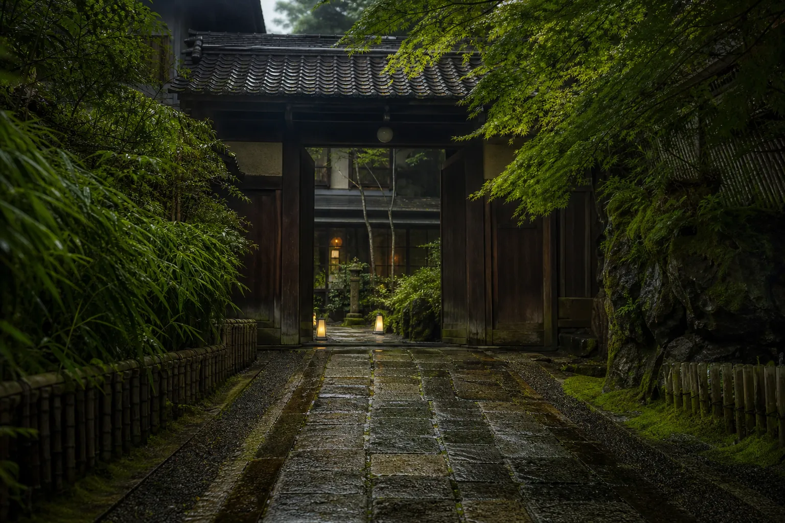 Exterior entrance of Itsutsuji no Kombu in Kyoto, where Kombu-to-Men Kiichi is located upstairs