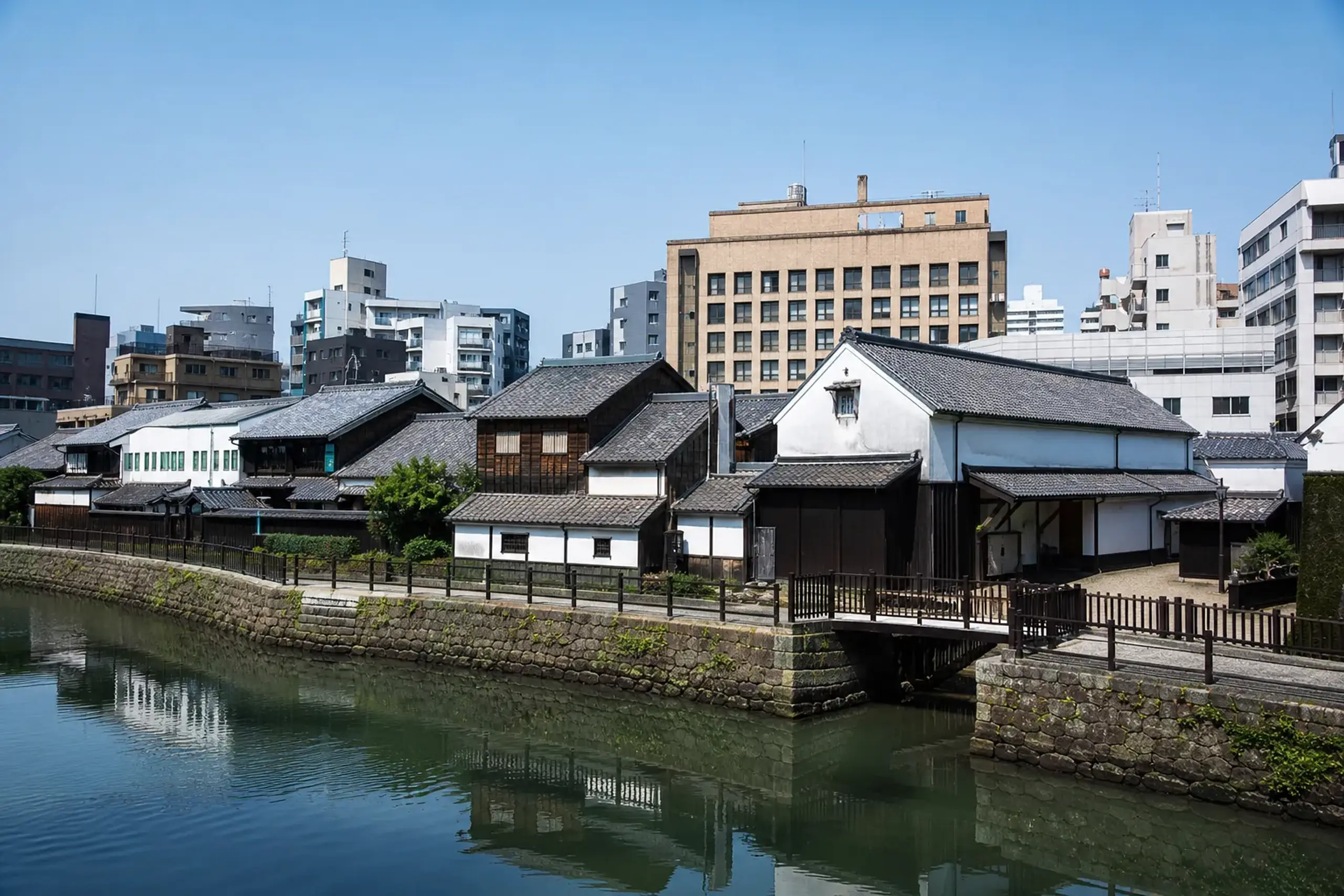 Dejima historic site in Nagasaki where Dutch traders operated during the Edo period