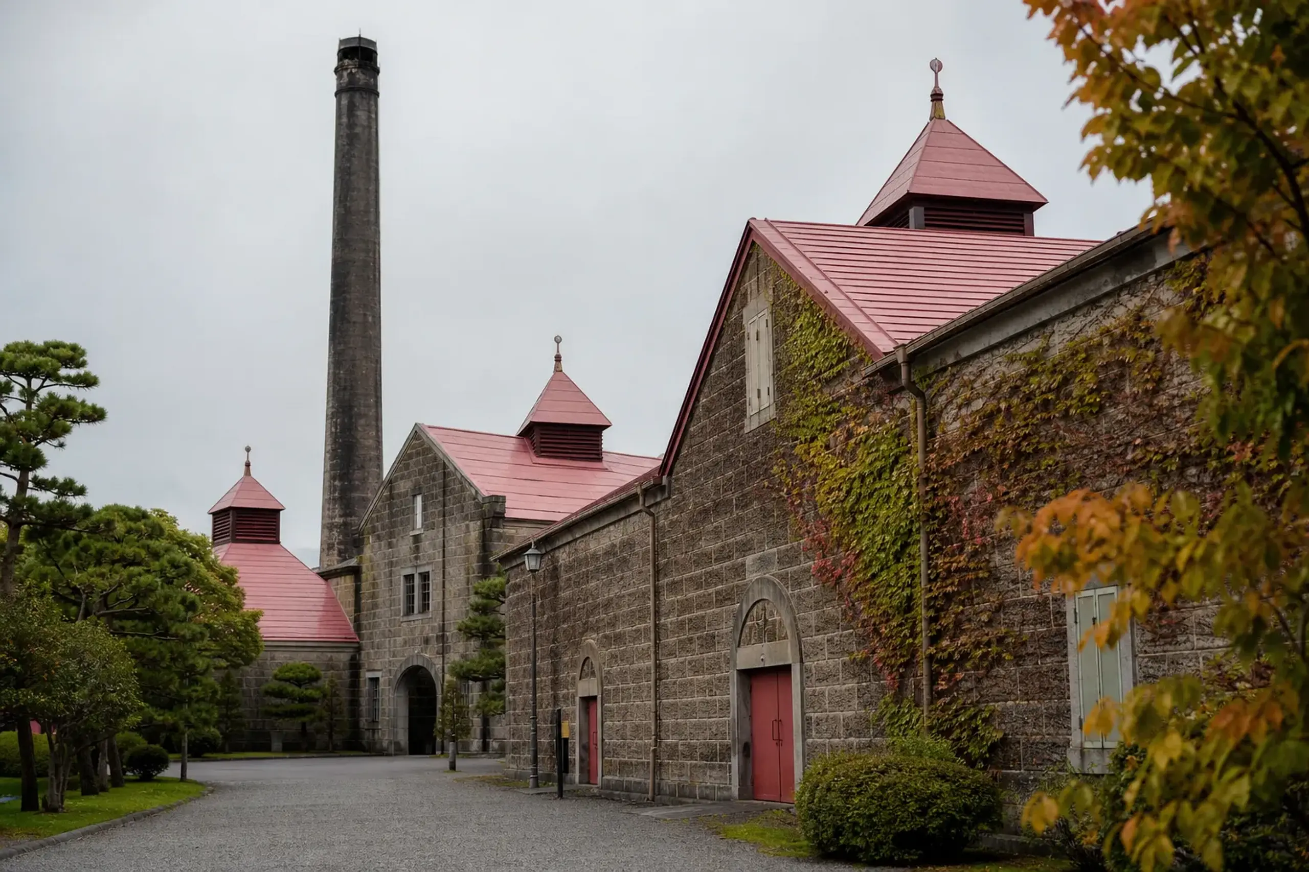 Buildings at Nikka Whisky Yoichi Distillery in Hokkaido