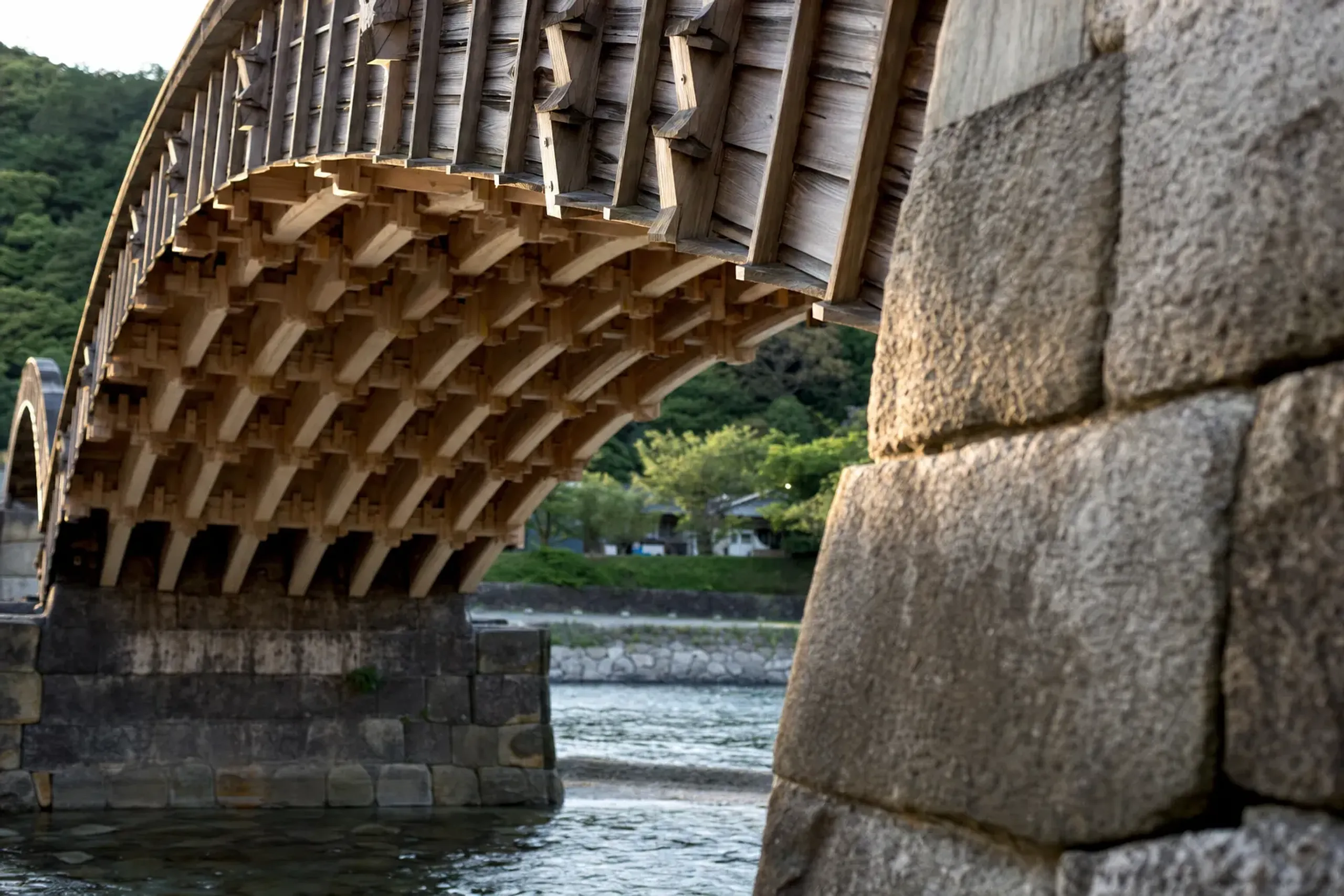 No. The bridge you cross today is a faithful reconstruction.