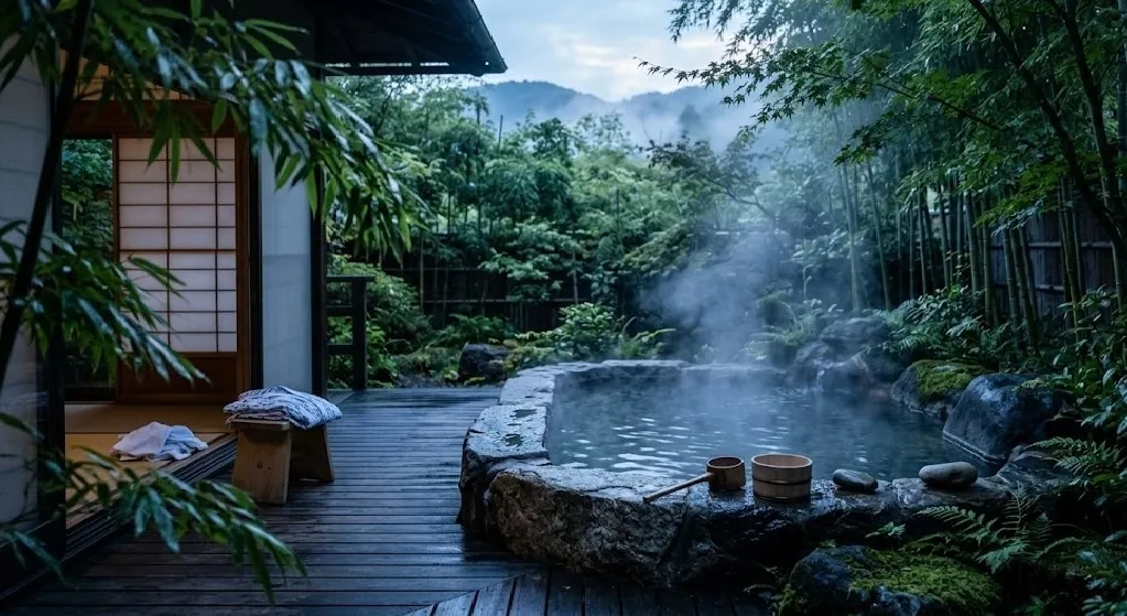 Awaken your senses with an unhurried, private soak at dawn, completely undisturbed by the outside world.