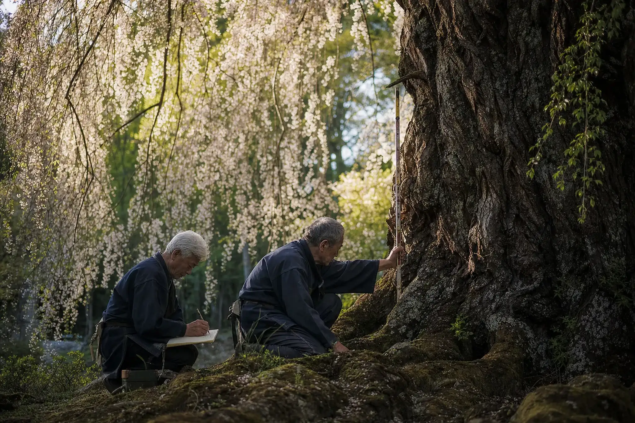 The survey was conducted by Denjūrō Kimesawa and Kichishirō.