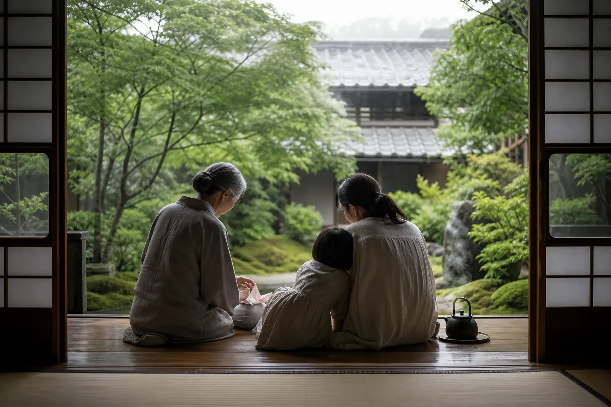 Hidden-Japan design fits families well, too. Not because you
