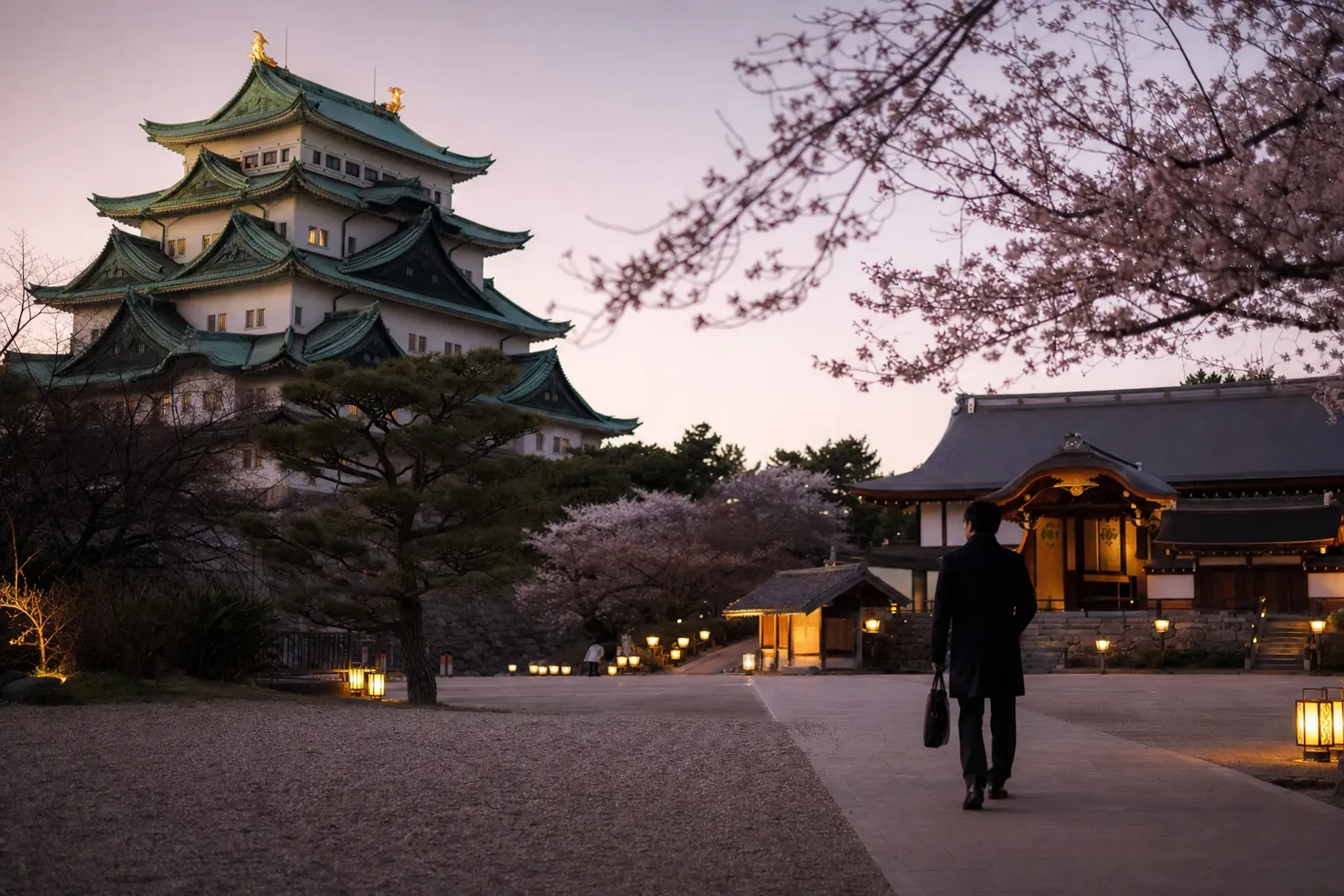 Arriving after your meetings, and moving between castle and