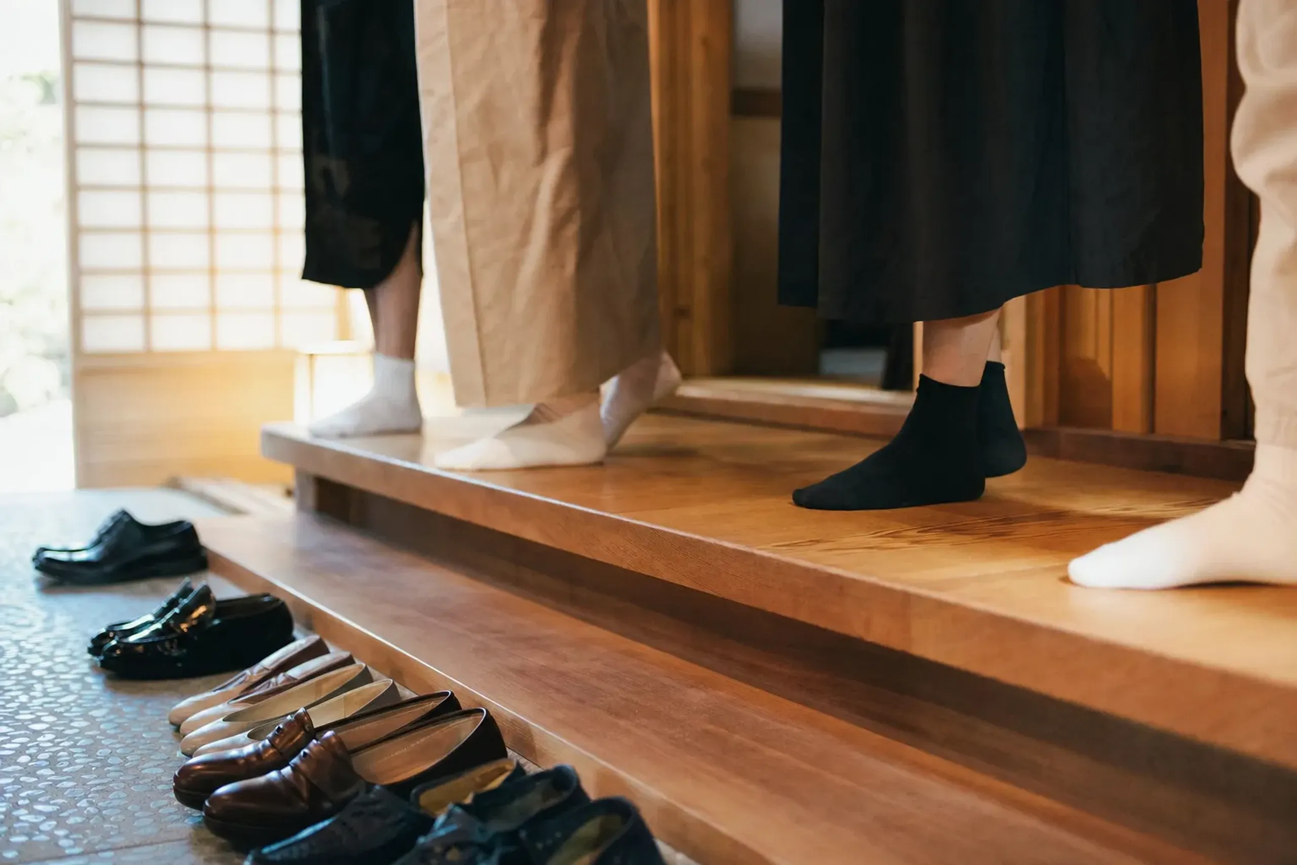 Bring socks you are willing to be seen in. That