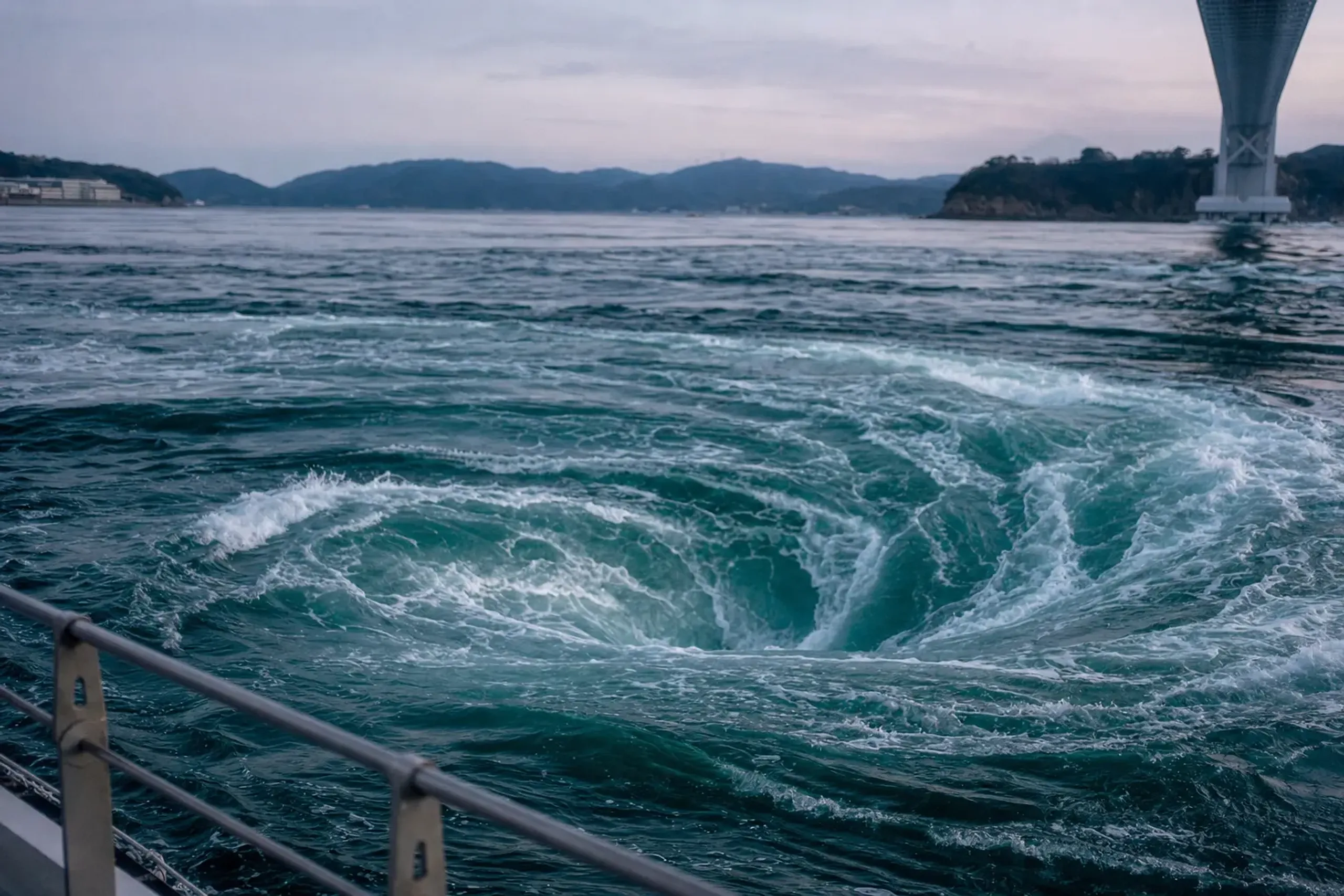 Then the seabed adds its own influence. Tokushima Prefecture