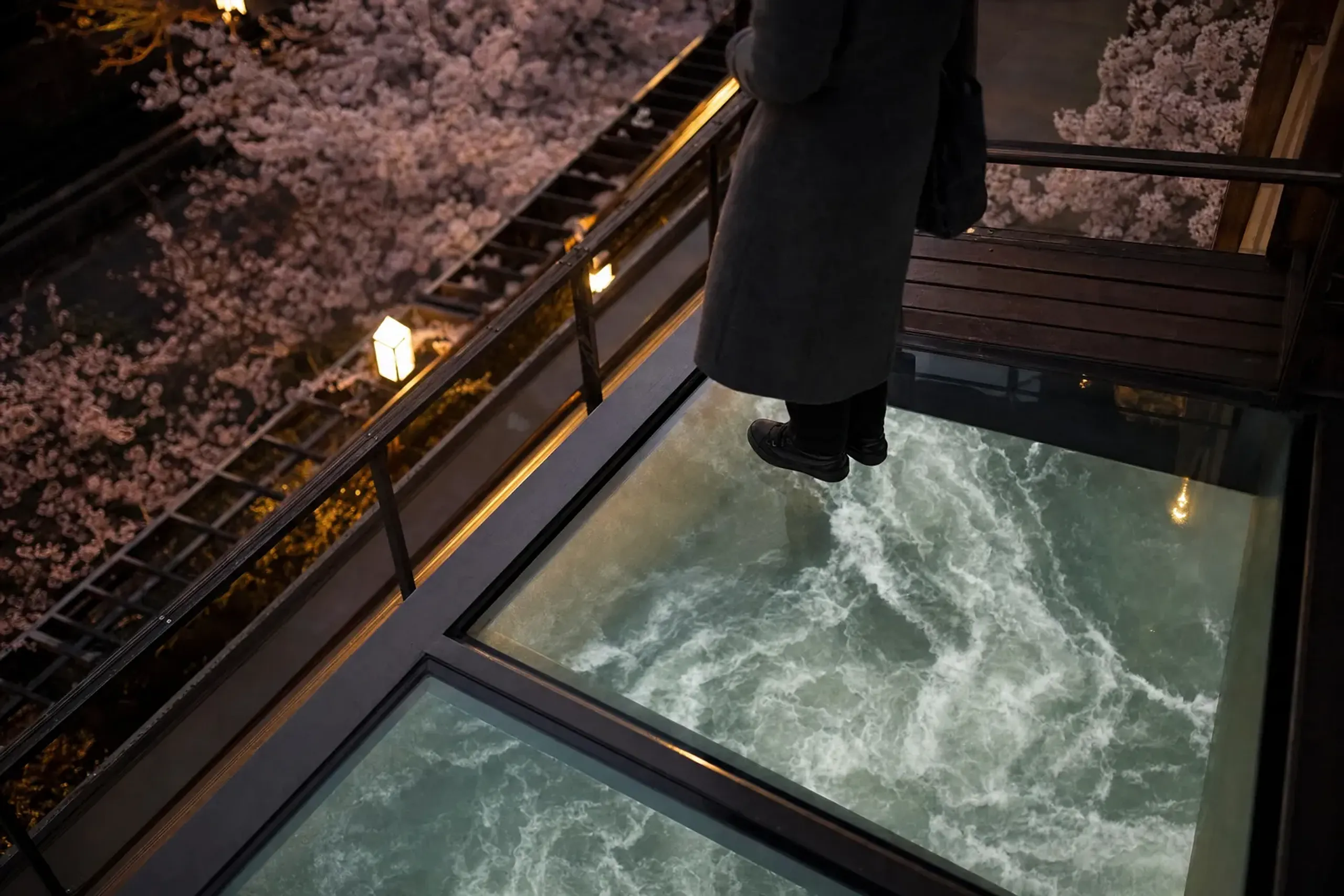The glass-floor sections are the defining moment. Your body
