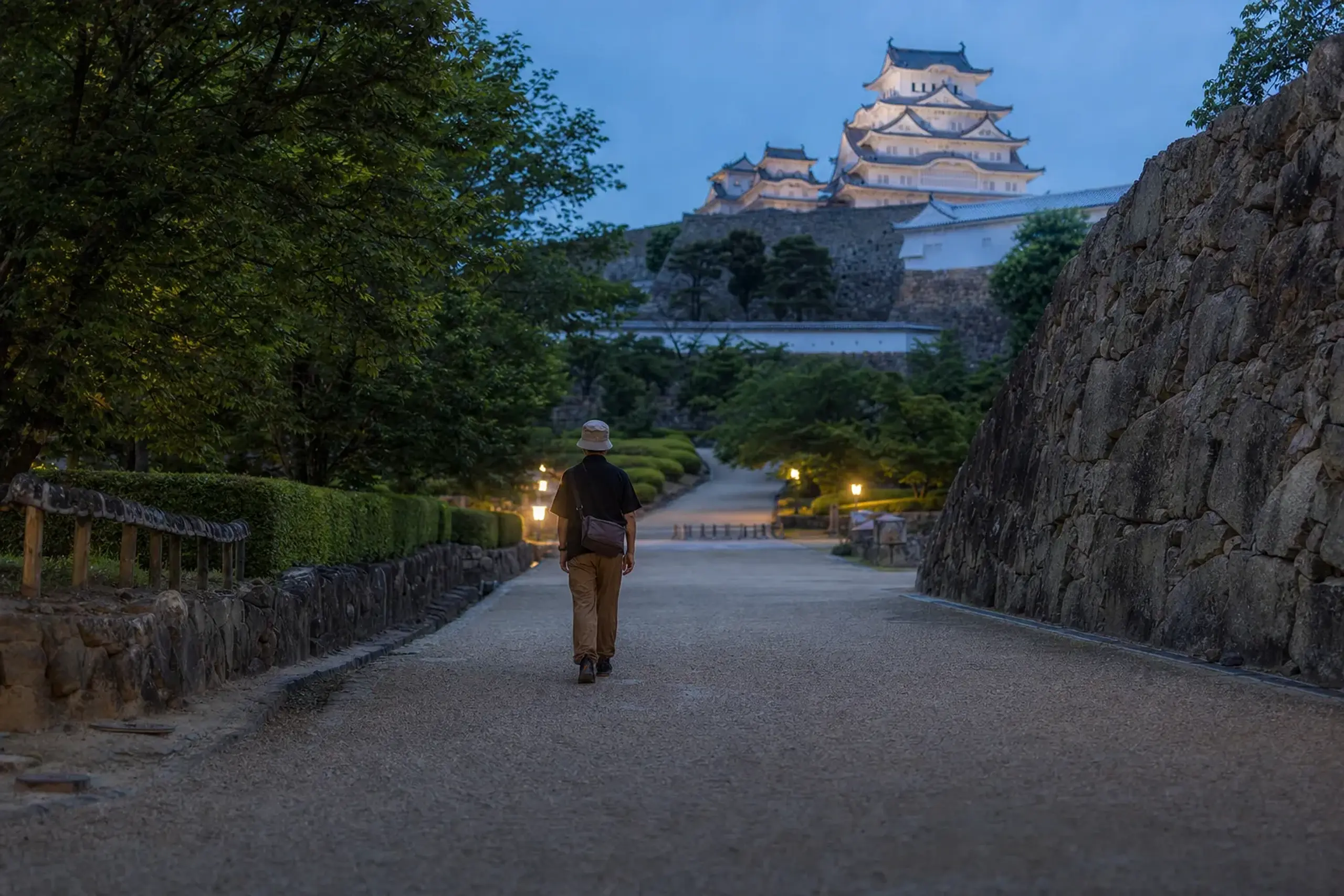 Two small walking facts change how the days feel. Himeji