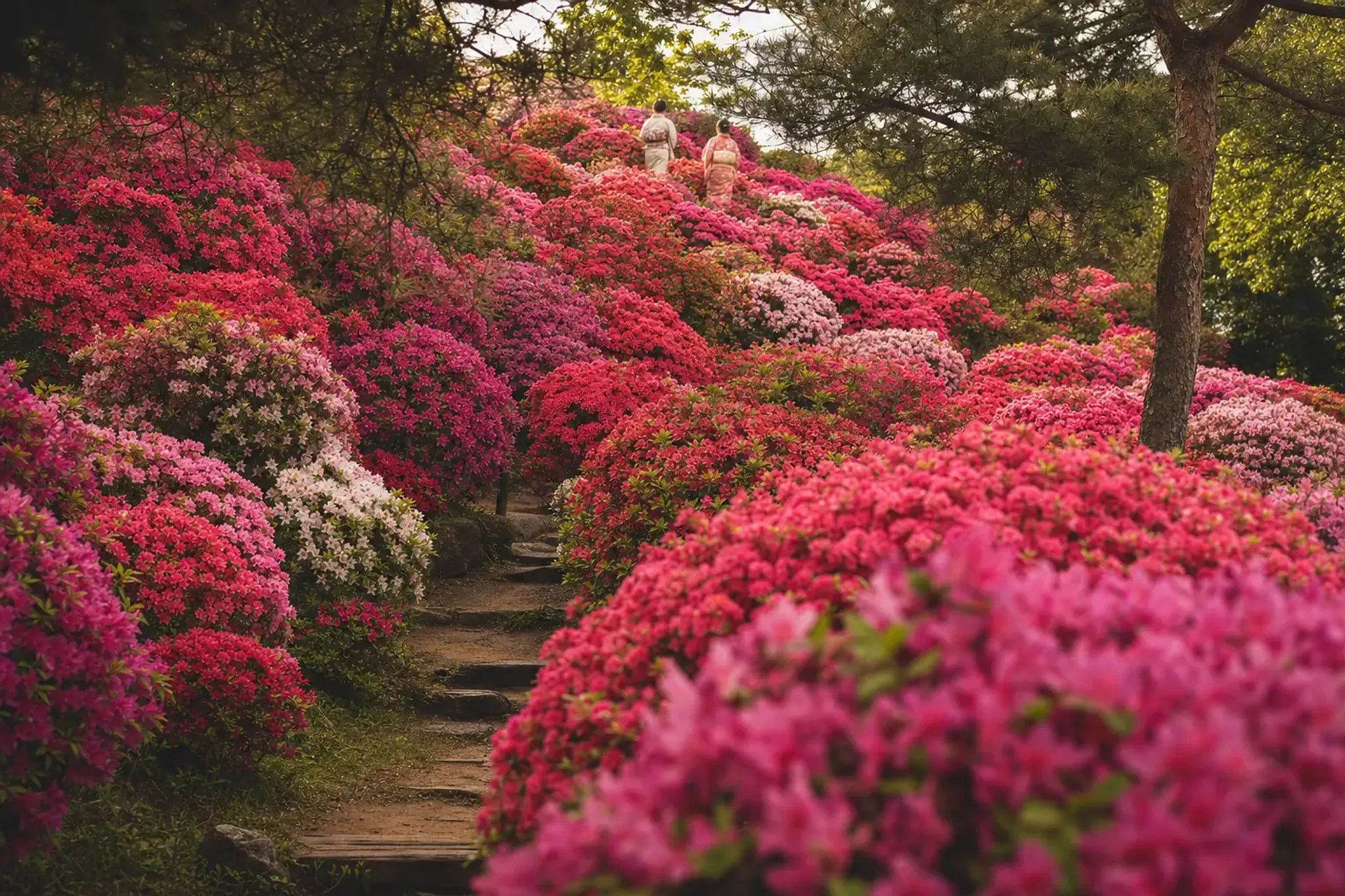 The hillside is small, about 6,600 square meters, so the