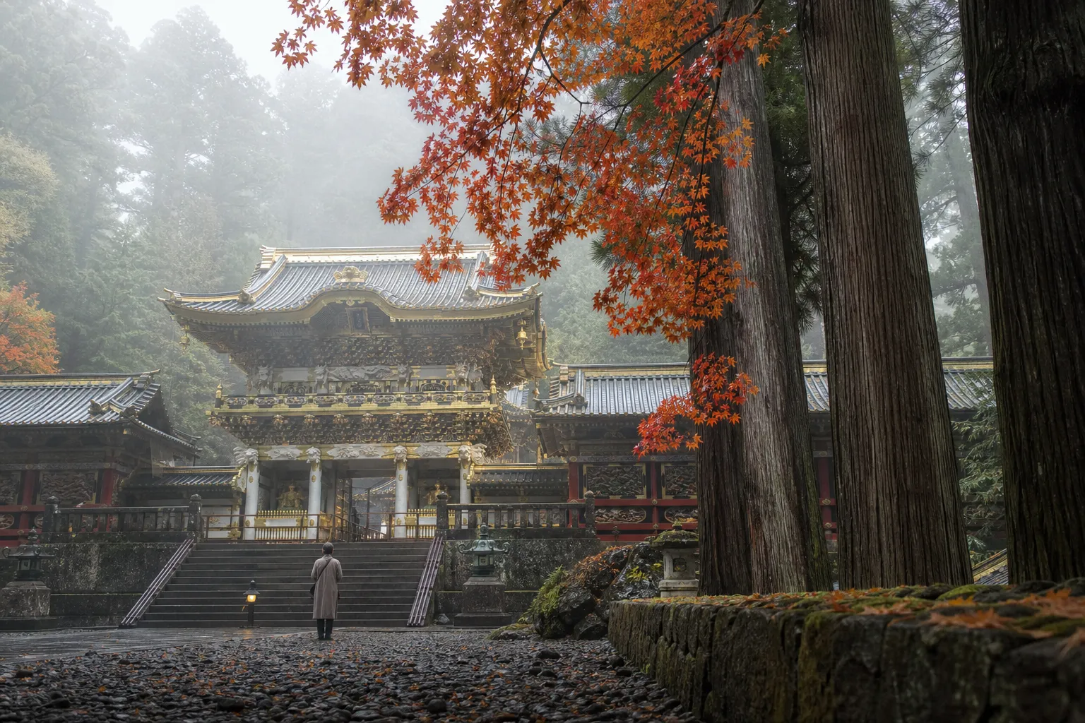 View at Toshogu shrine in Nikko, Japan