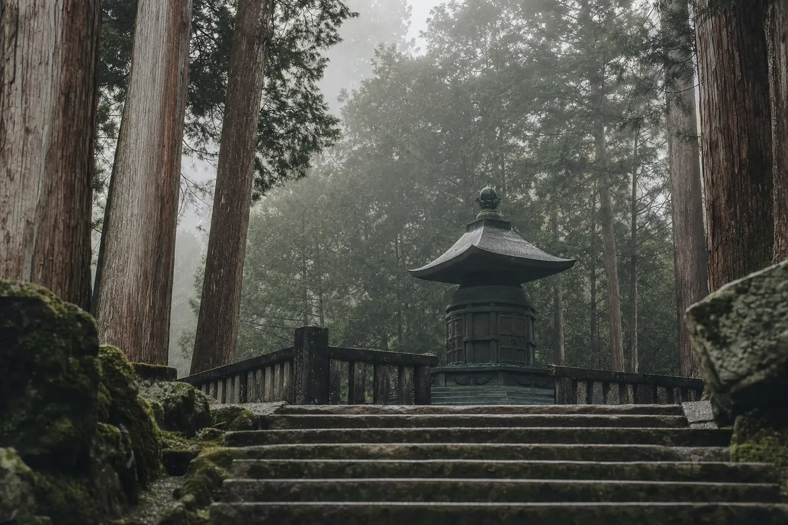 Okusha holds Ieyasu’s actual tomb. That phrasing matters. It