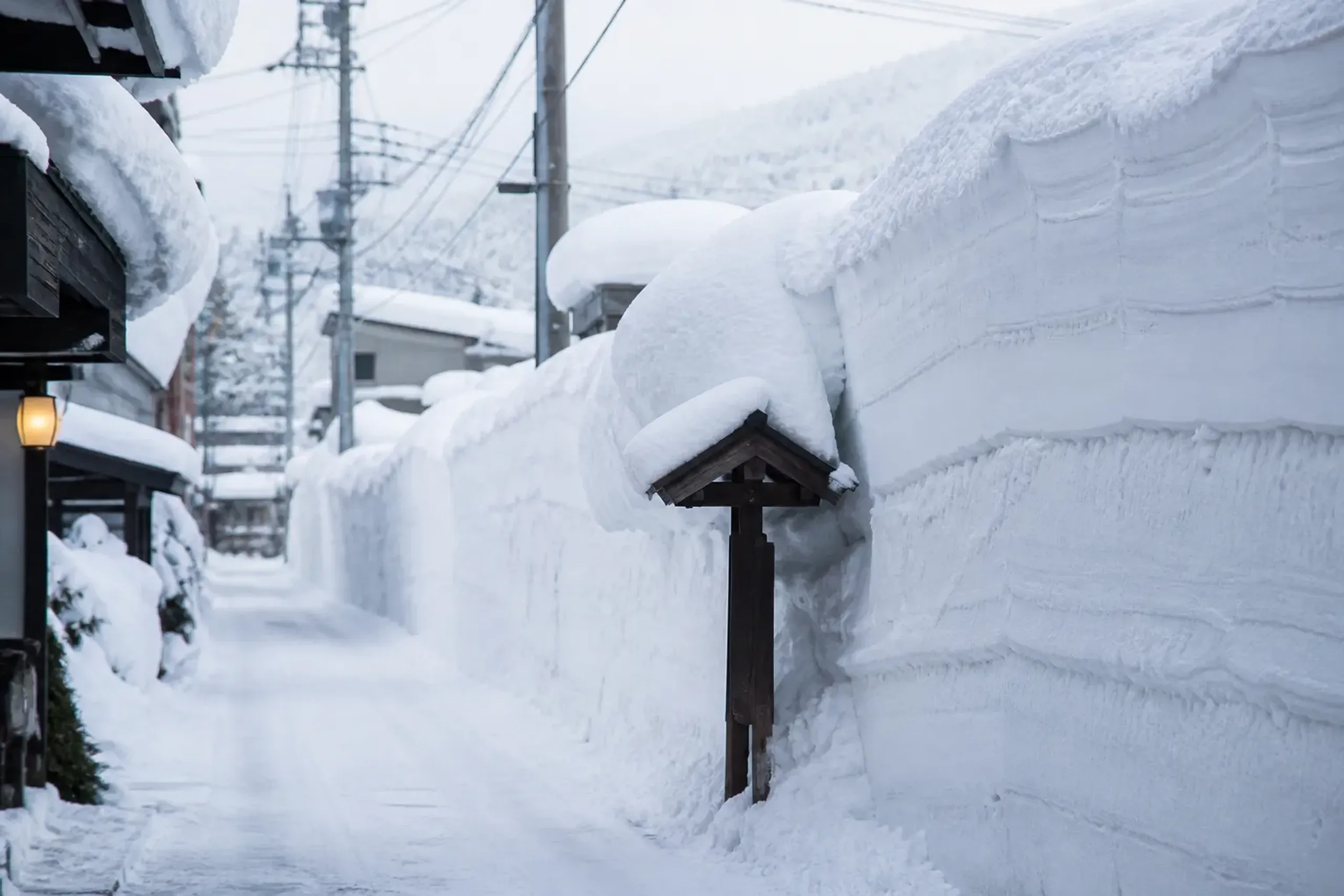By March the base at village level exceeds three metres,