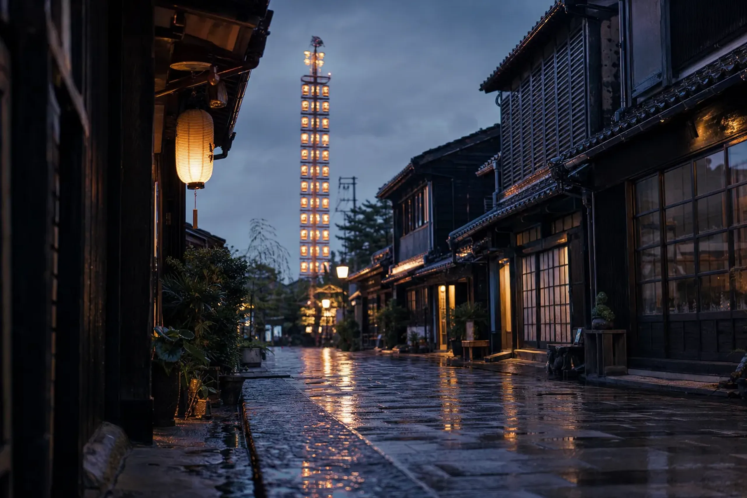 In Wajima, July averages 24.4°C with about 199.6 mm of