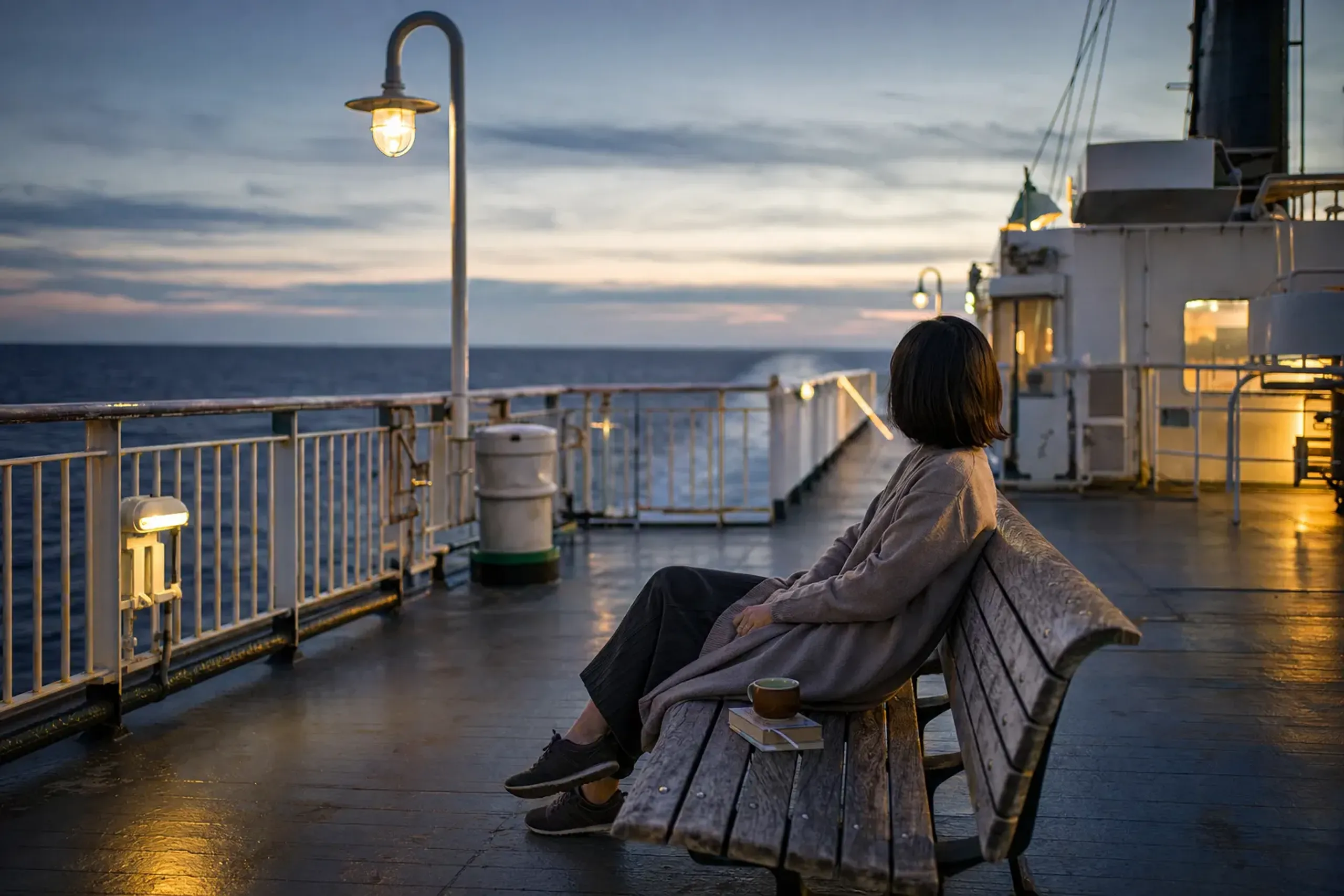 Expect a slow, old-fashioned rhythm. Meals. Deck time. The k