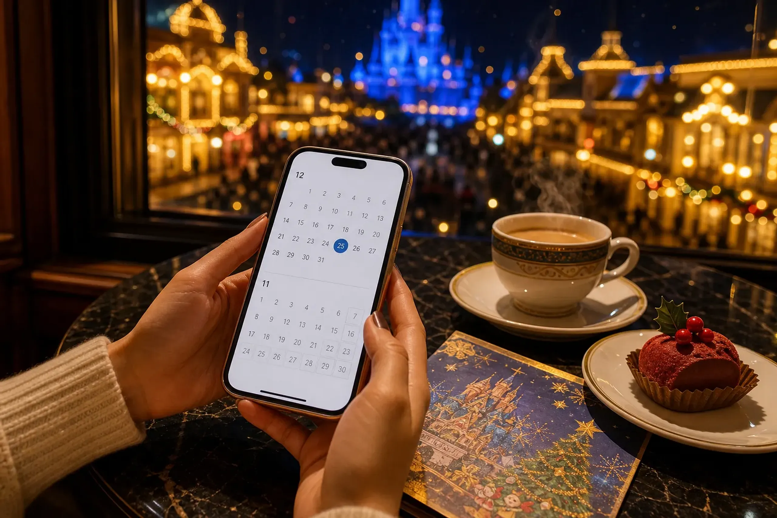 If the previous month lacks a matching date—such as booking