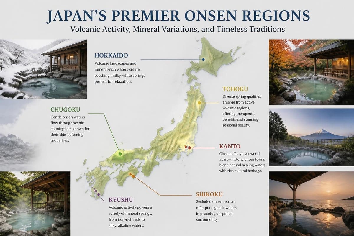Regional onsen diversity