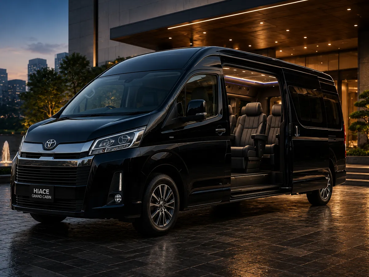 Toyota Hi-Ace Grand Cabin — group travel van