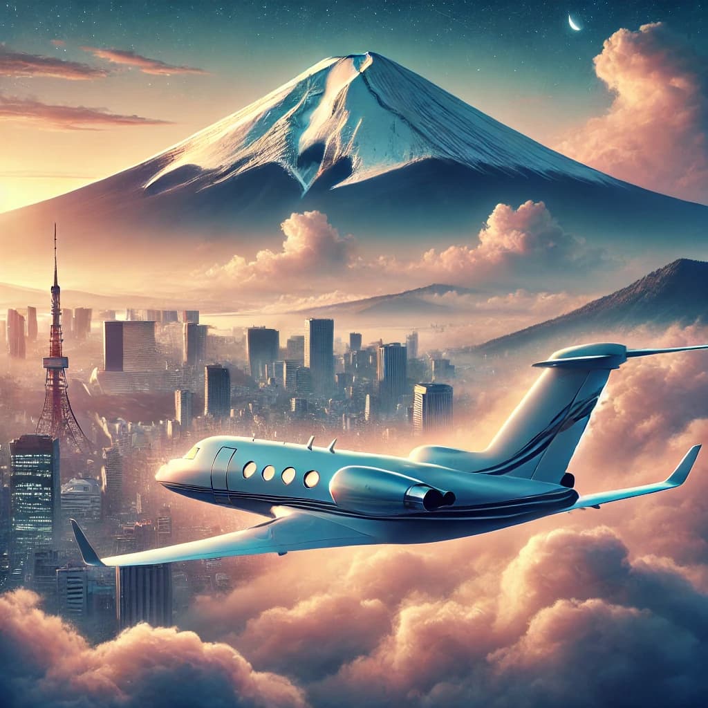 Private Jet Day Trip from Tokyo to Mount Fuji