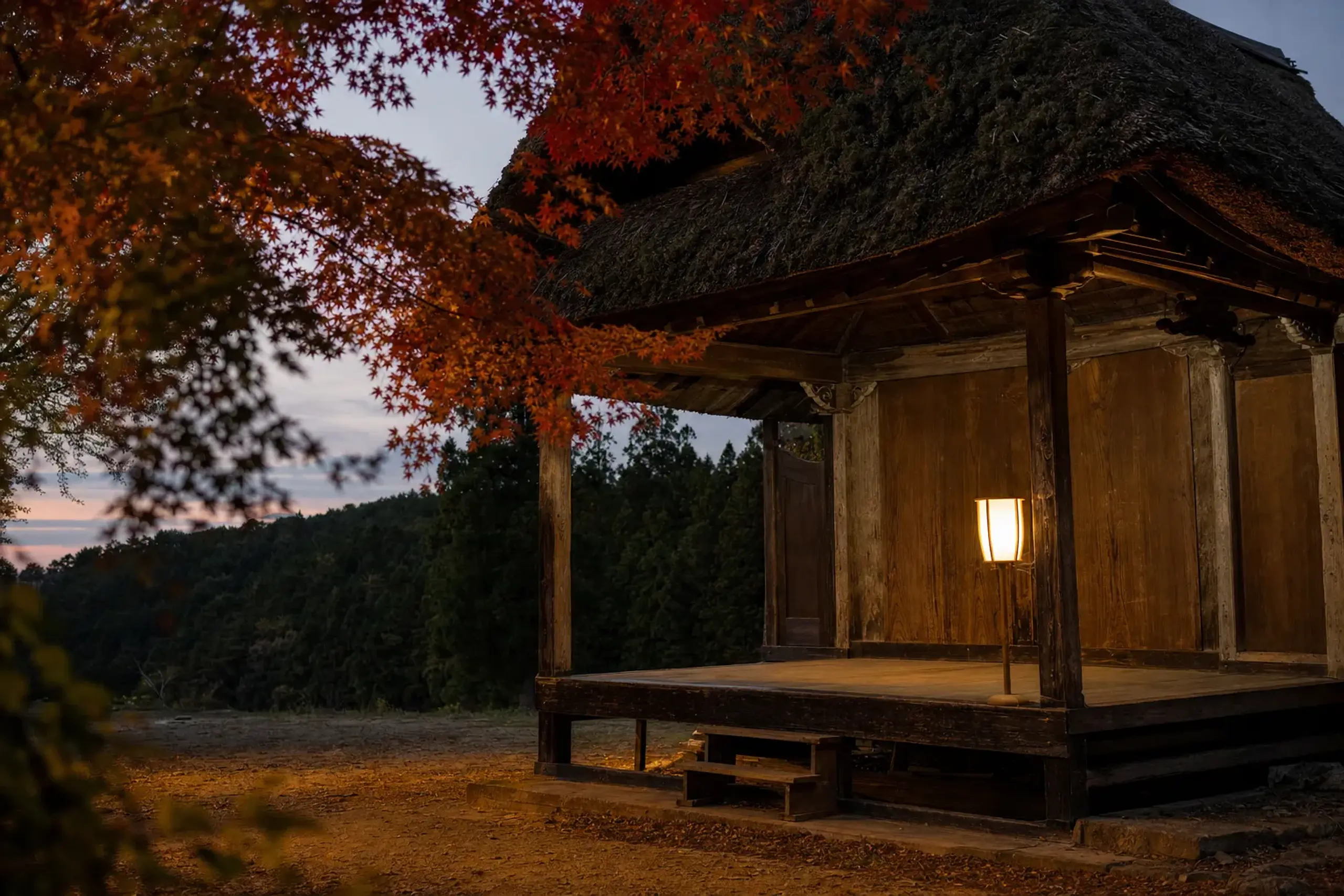 Sado holds an unusually dense concentration of Noh theatre s