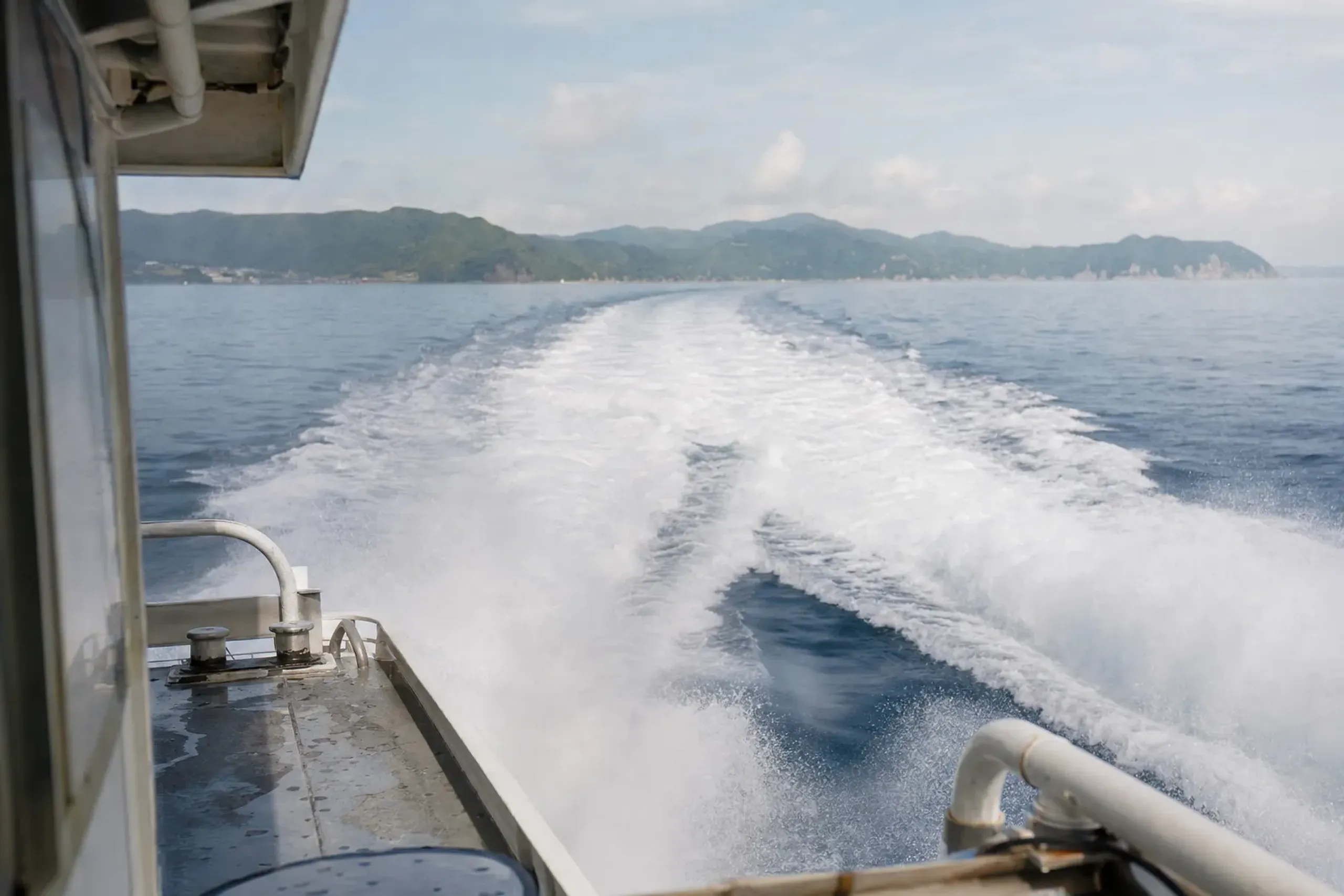 The fastest crossing is the Sado Kisen Jetfoil from Niigata