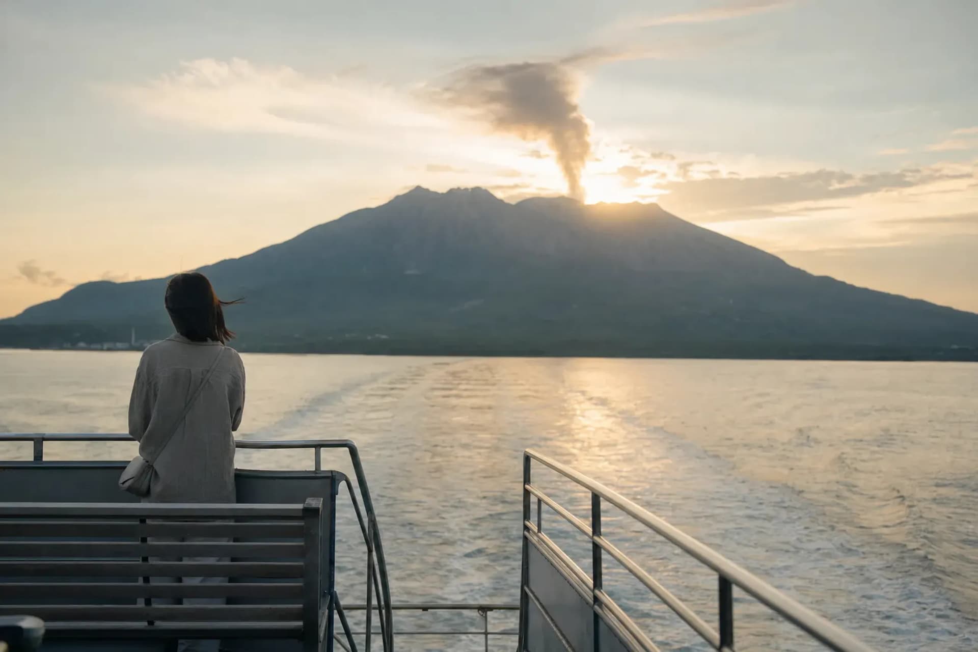 Sakurajima in Summer: The Ferry, the Lava and the Ash