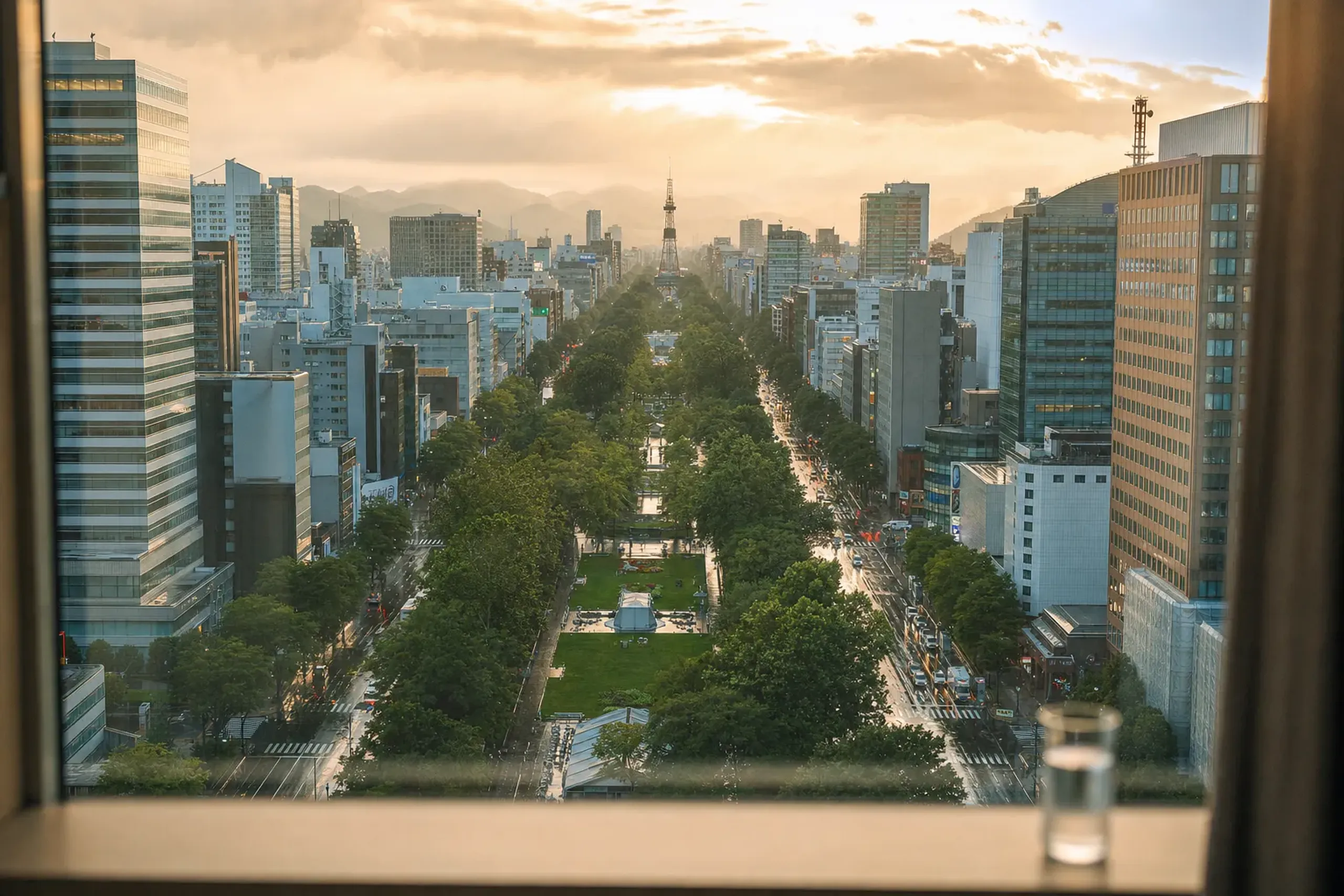 Those blocks matter because Odori is long. If your hotel