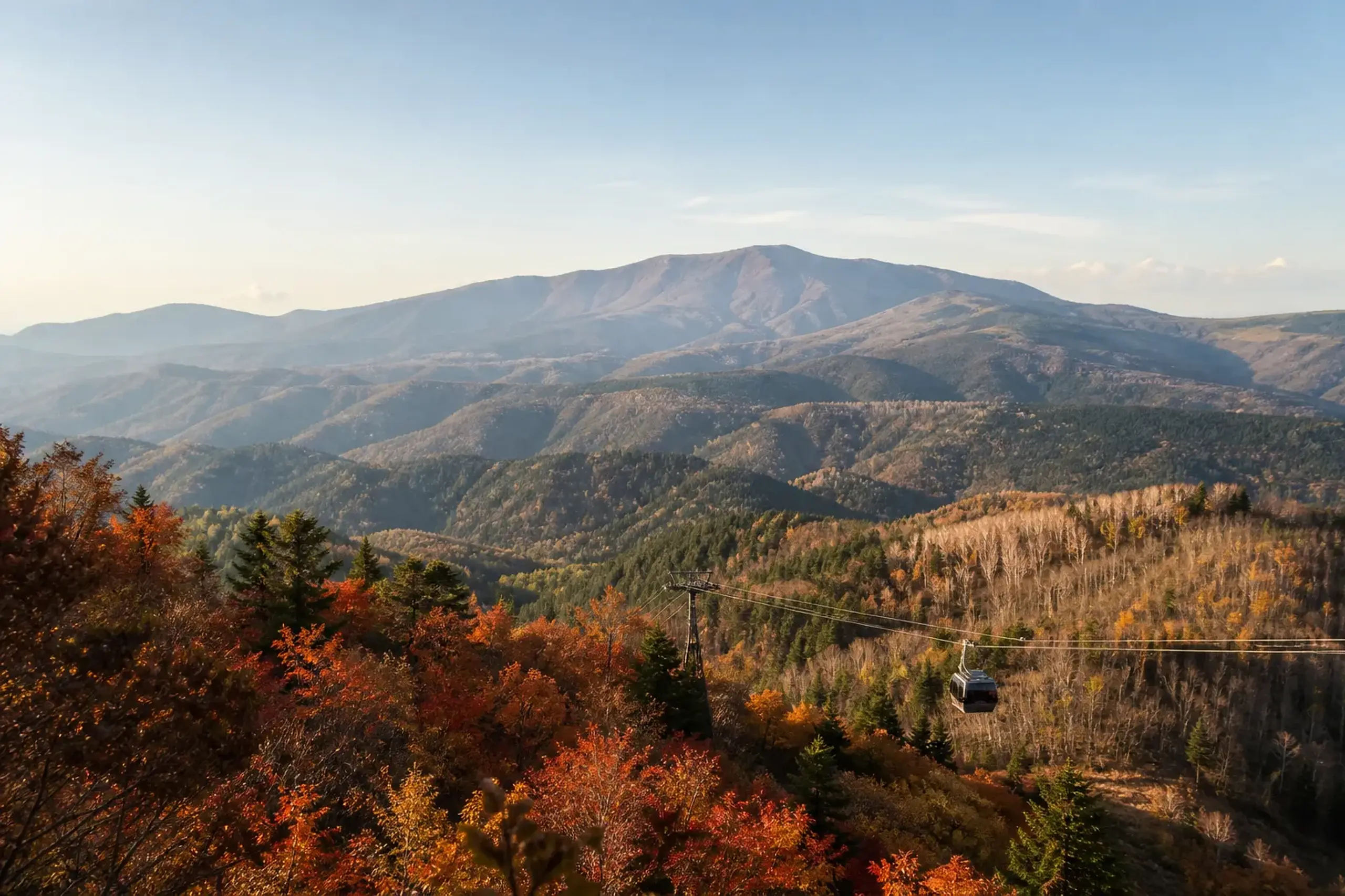 The numbers, for scale: elevation from 1,325m to 2,307m, rou