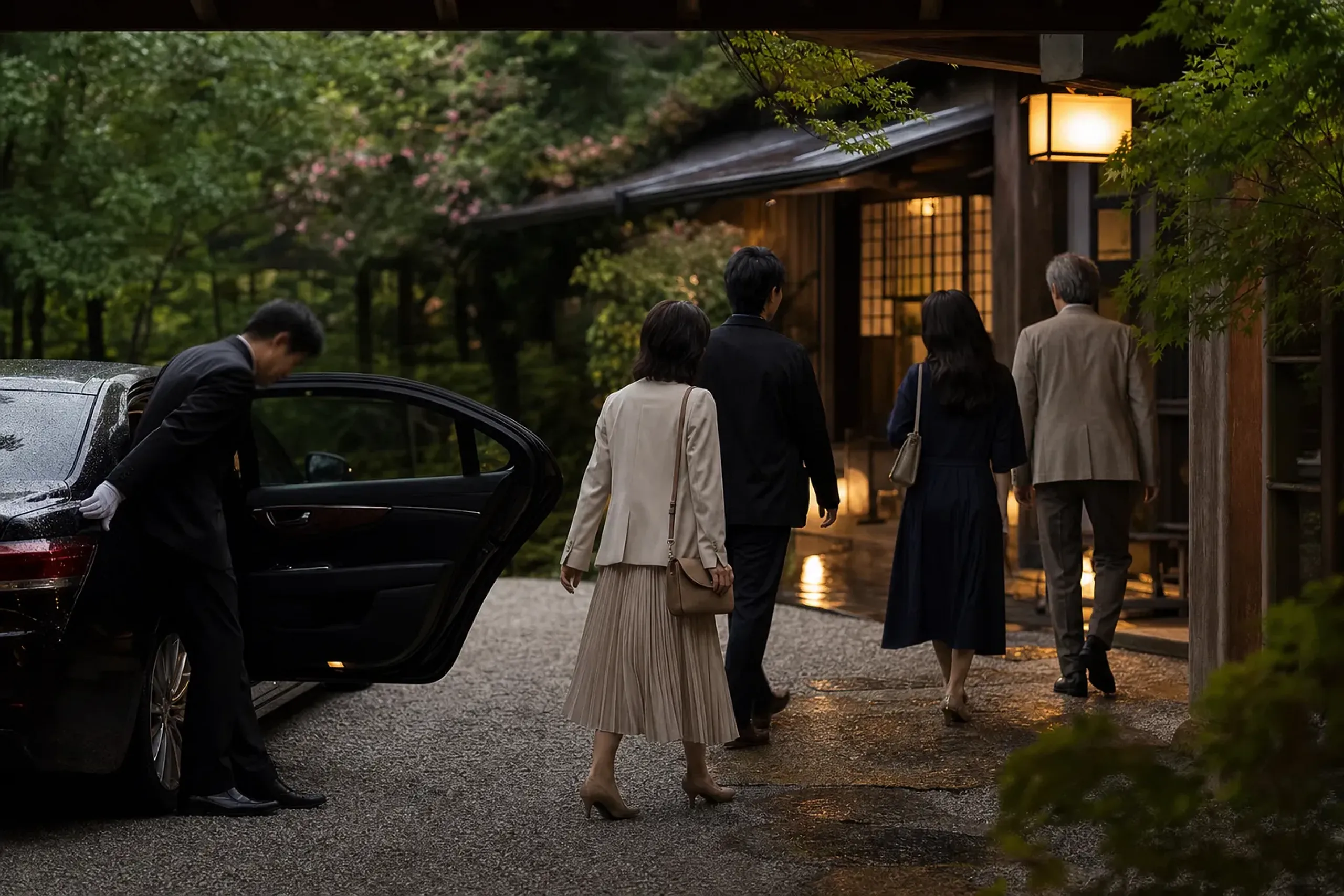 With a chauffeur, two to six people arrive as one