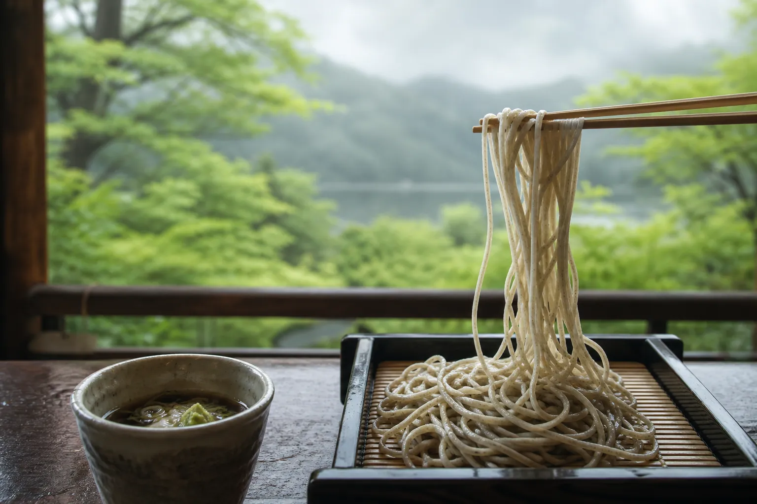 Soba noodles in Ginza
