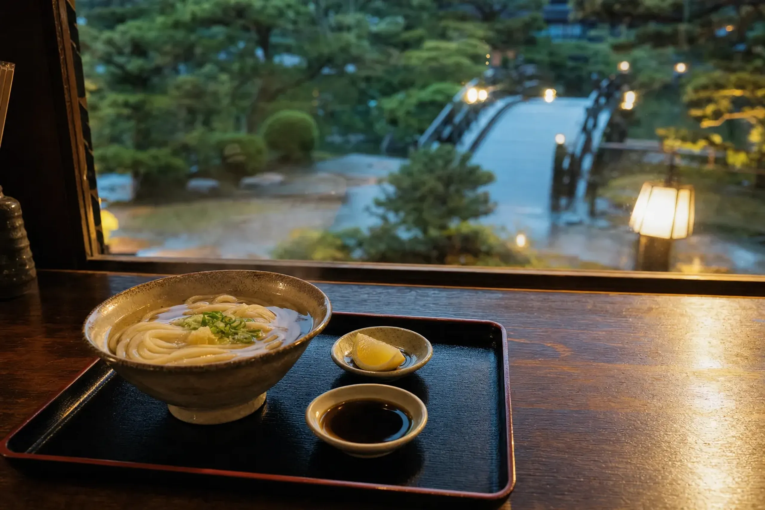 If you are pairing Ritsurin with an udon-focused afternoon,
