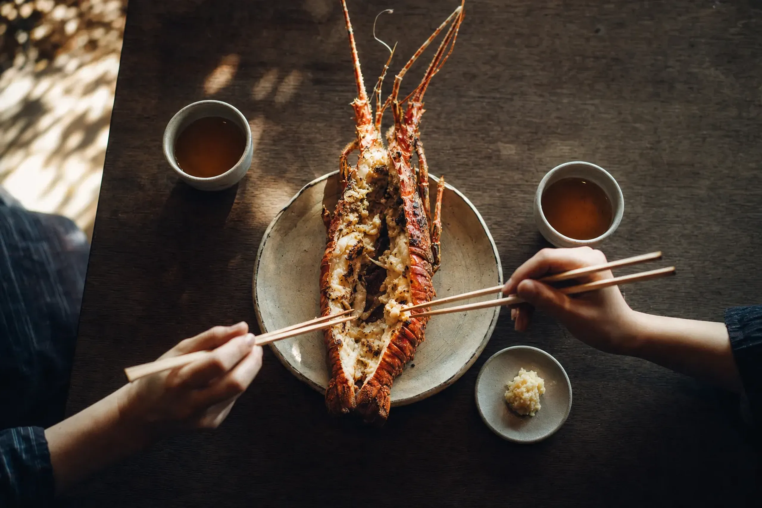 Order with intention. Two people can often share one lobster