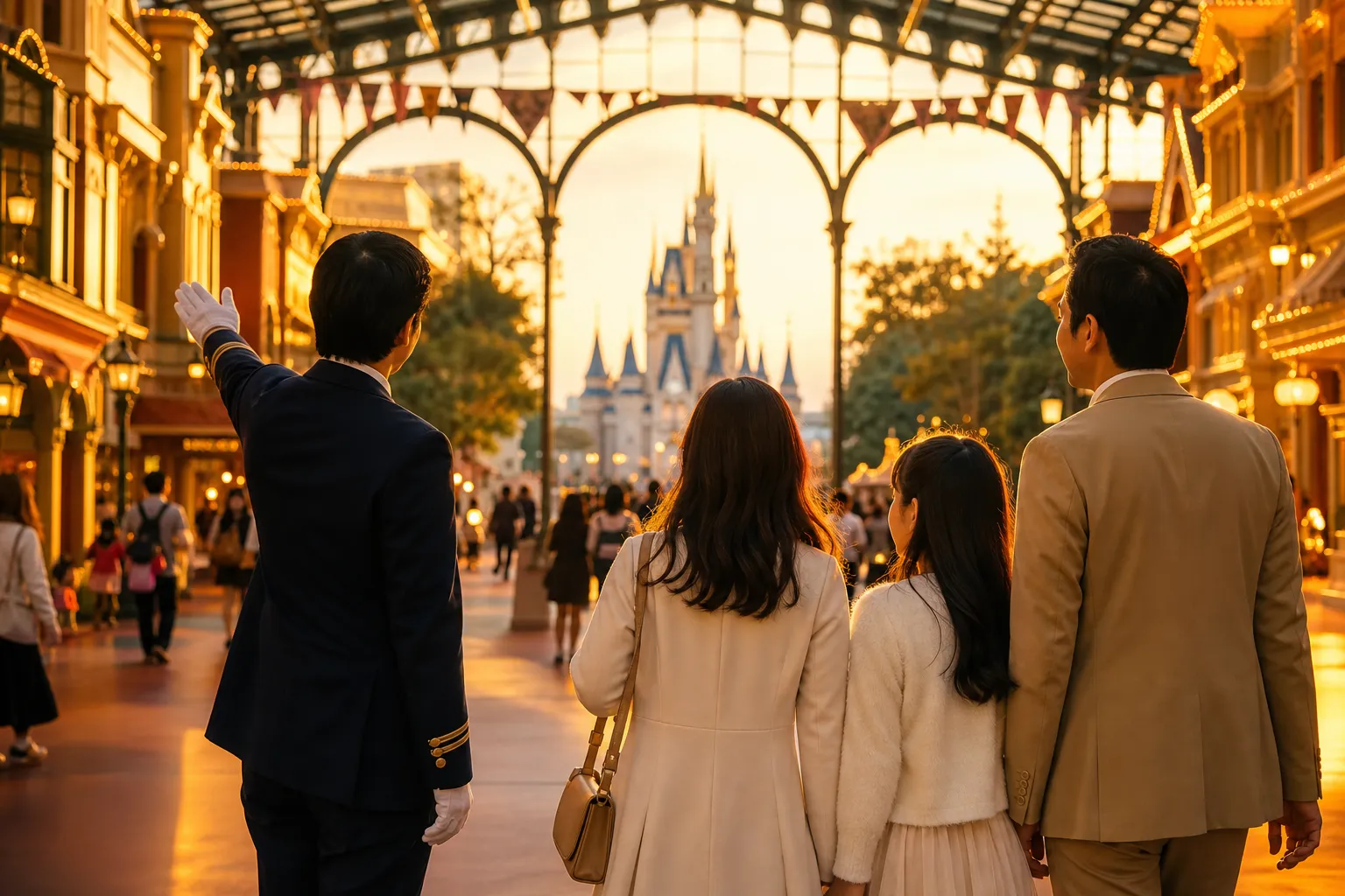 A private car for a seamless Tokyo Disneyland day.